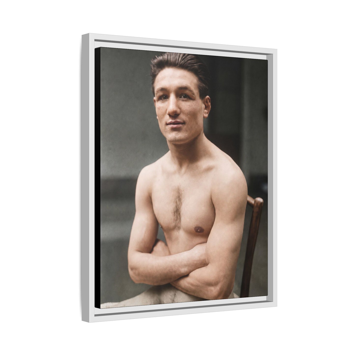 athlétisme 046 | Framed Vintage Photo - Matte Canvas