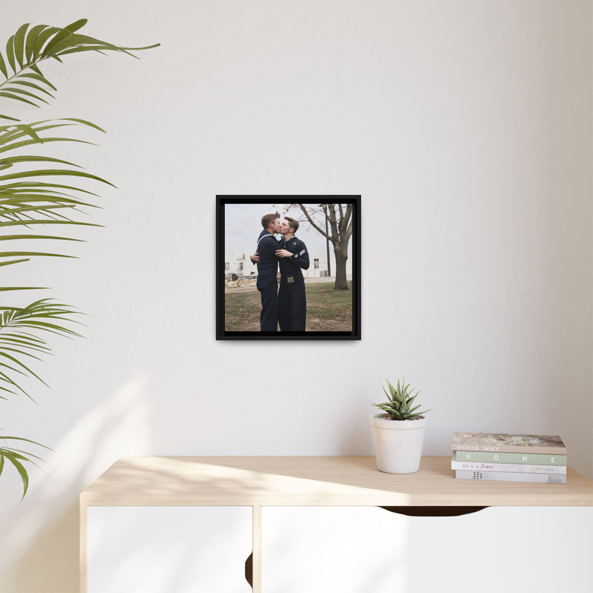 paire 034 | Framed Vintage Photo - Matte Canvas