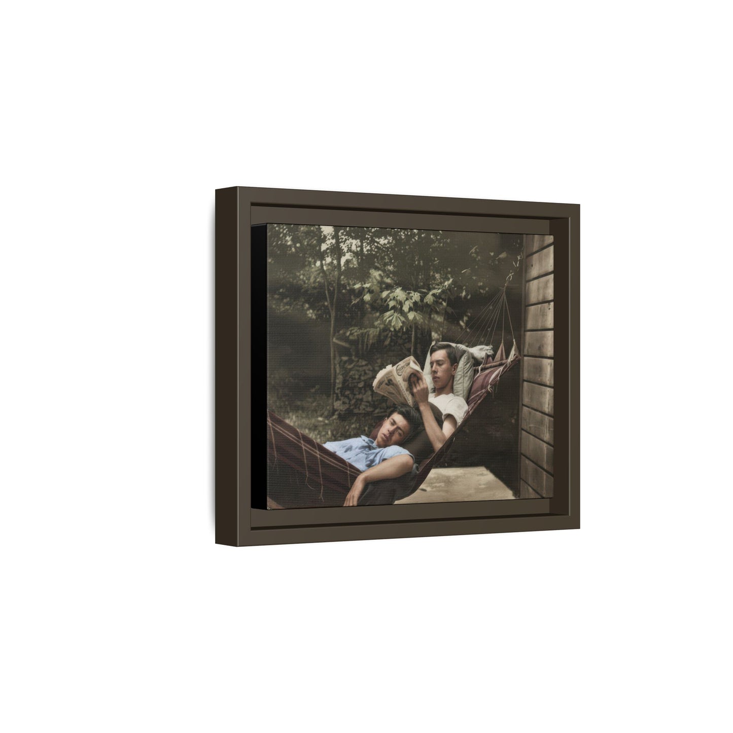 paire 094 | Framed Vintage Photo - Matte Canvas