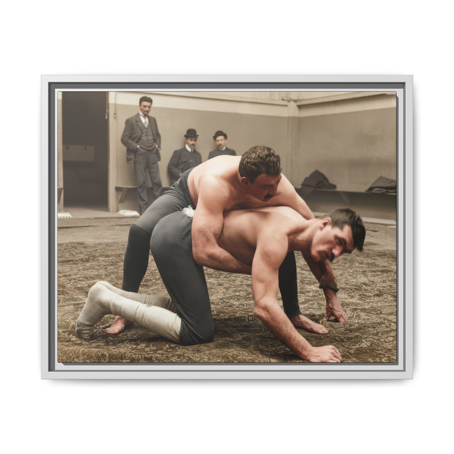 athlétisme 007 | Framed Vintage Photo - Matte Canvas