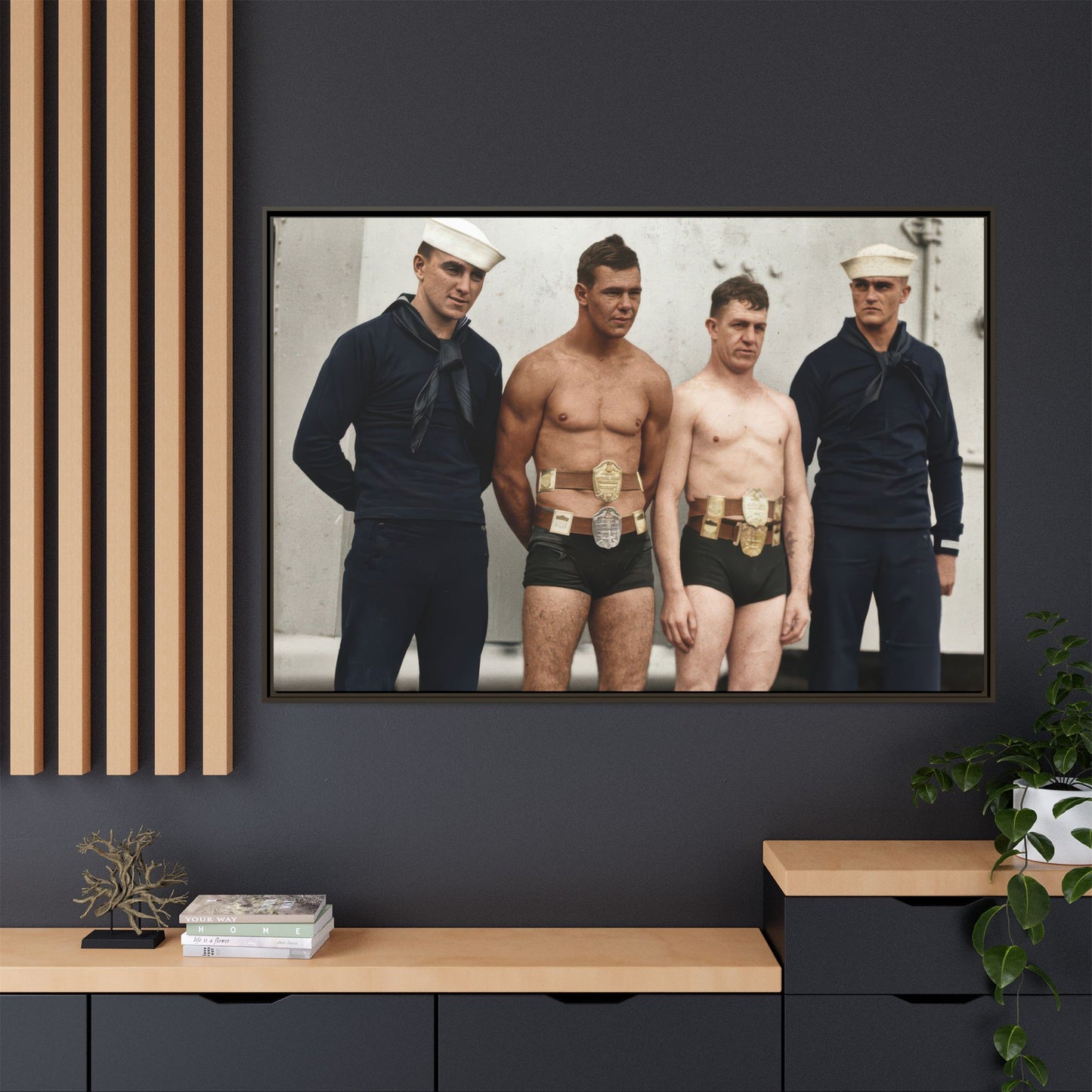 athlétisme 049 | Framed Vintage Photo - Matte Canvas