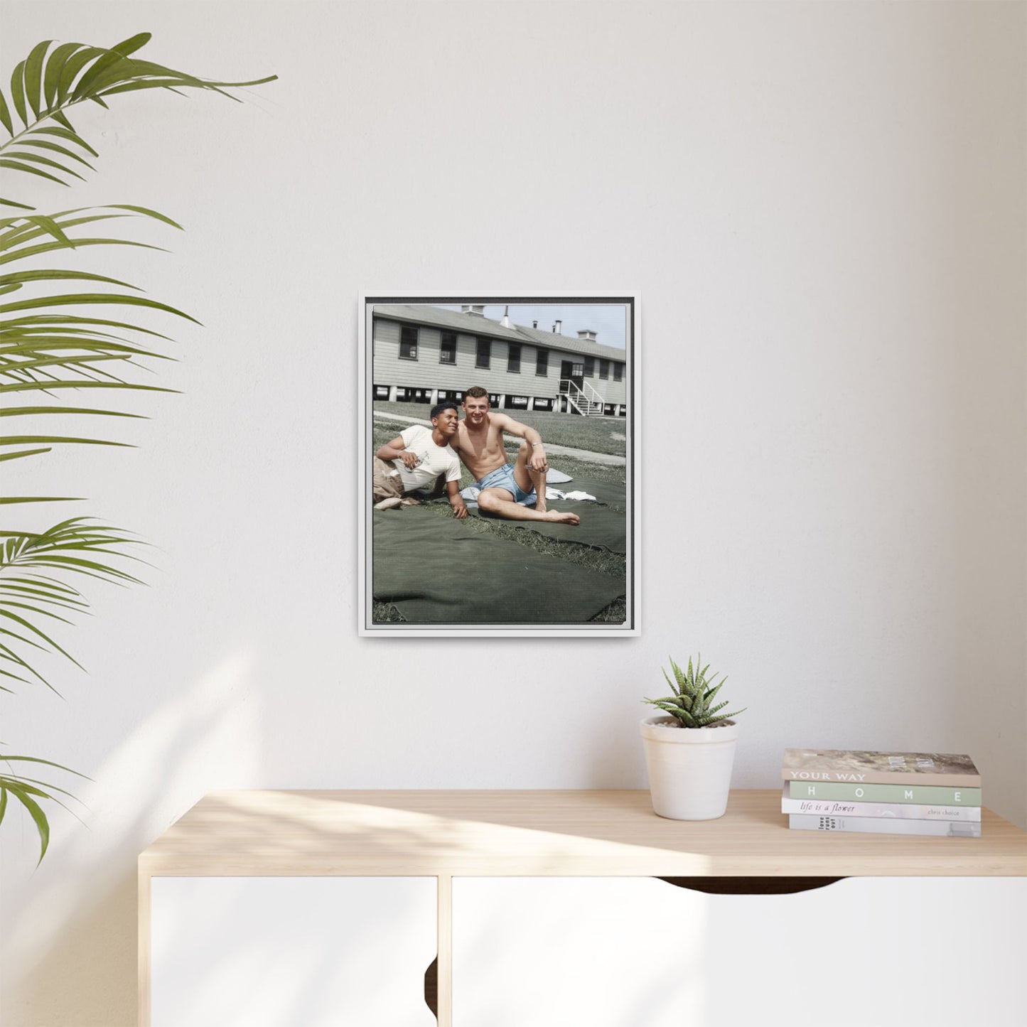 paire 038 | Framed Vintage Photo - Matte Canvas