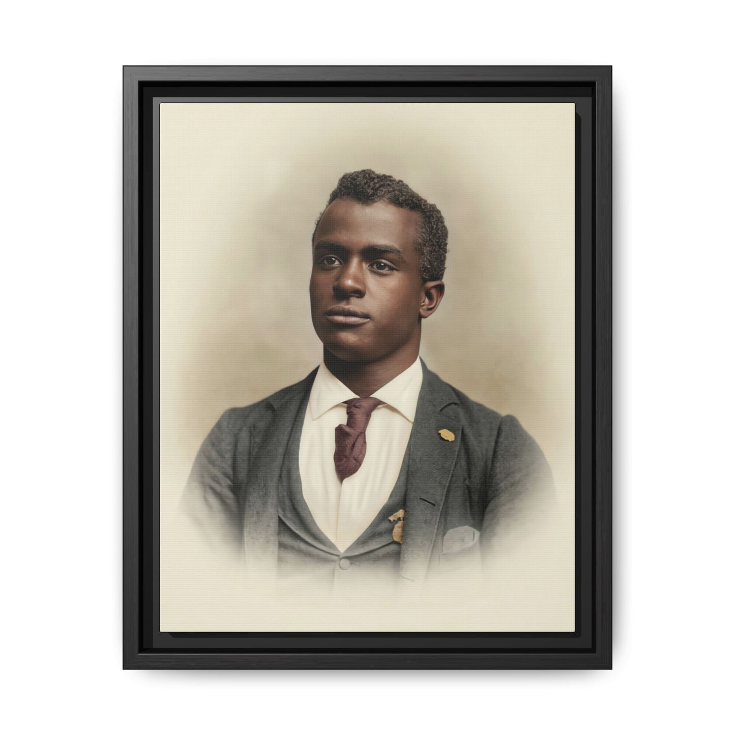 celibataire 027 | Framed Vintage Photo - Matte Canvas