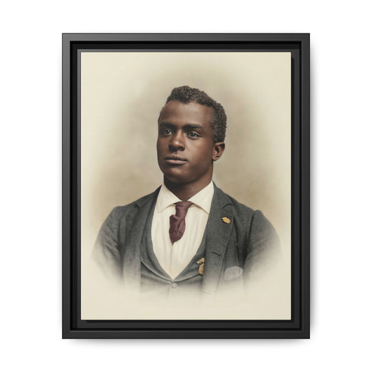 celibataire 027 | Framed Vintage Photo - Matte Canvas