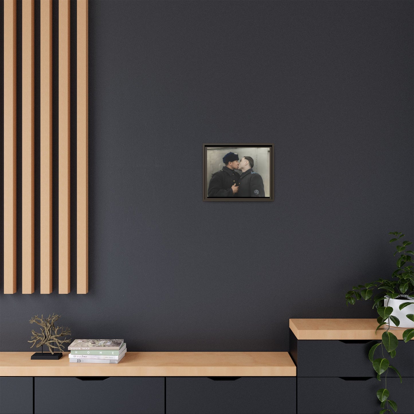 paire 004 | Framed Vintage Photo - Matte Canvas