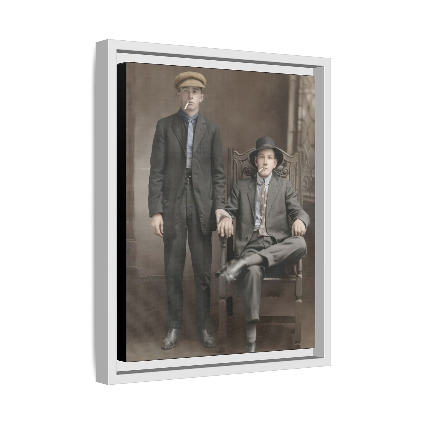 paire 076 | Framed Vintage Photo - Matte Canvas