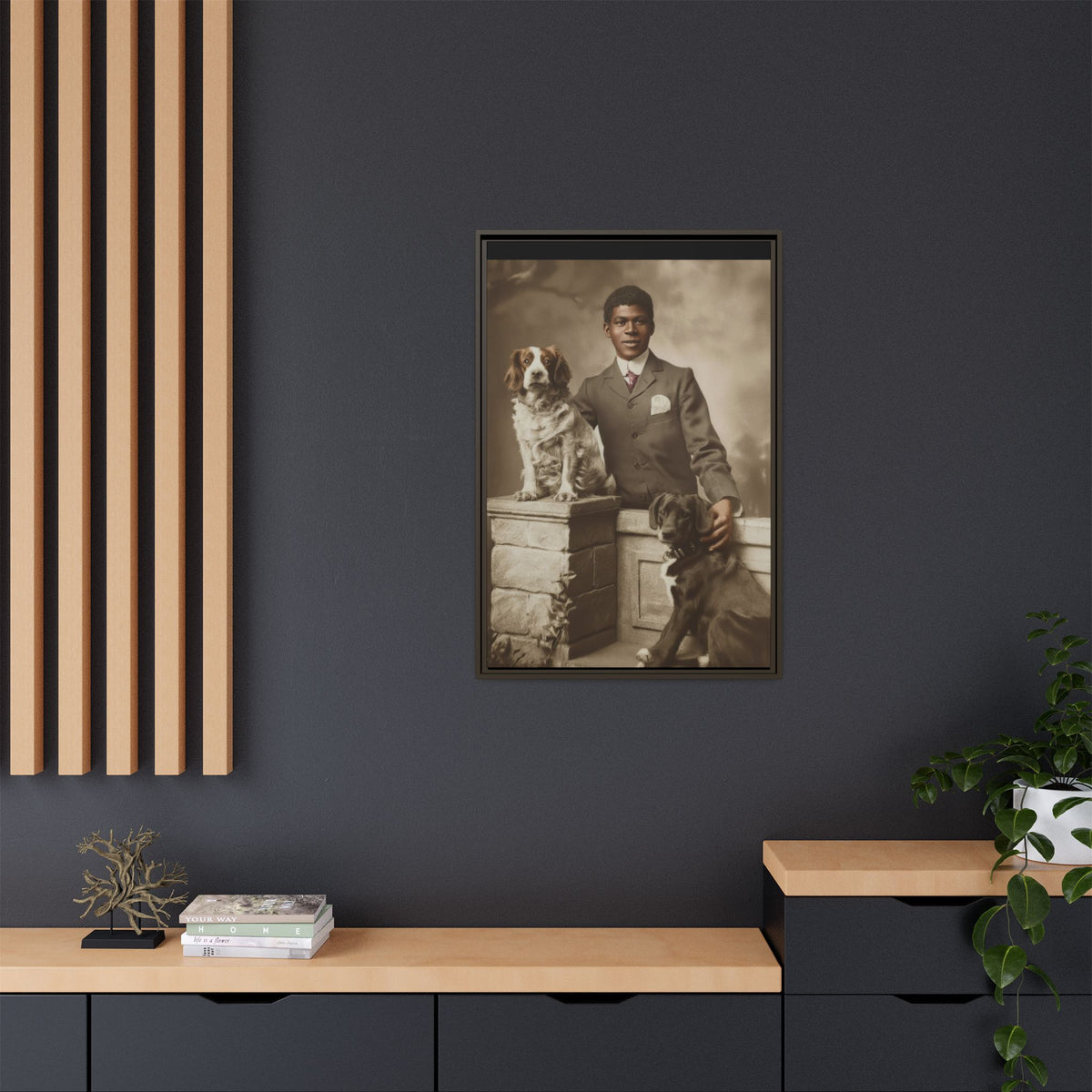 celibataire 009 | Framed Vintage Photo - Matte Canvas