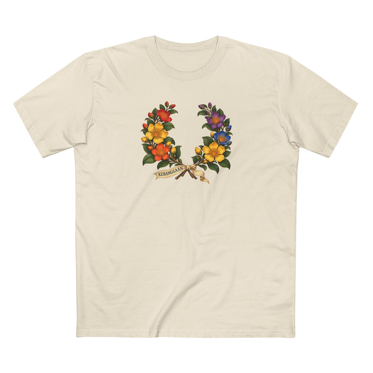 Bruneian Simpor Pride T-Shirt | KEBANGGAAN Laurel Wreath Tee
