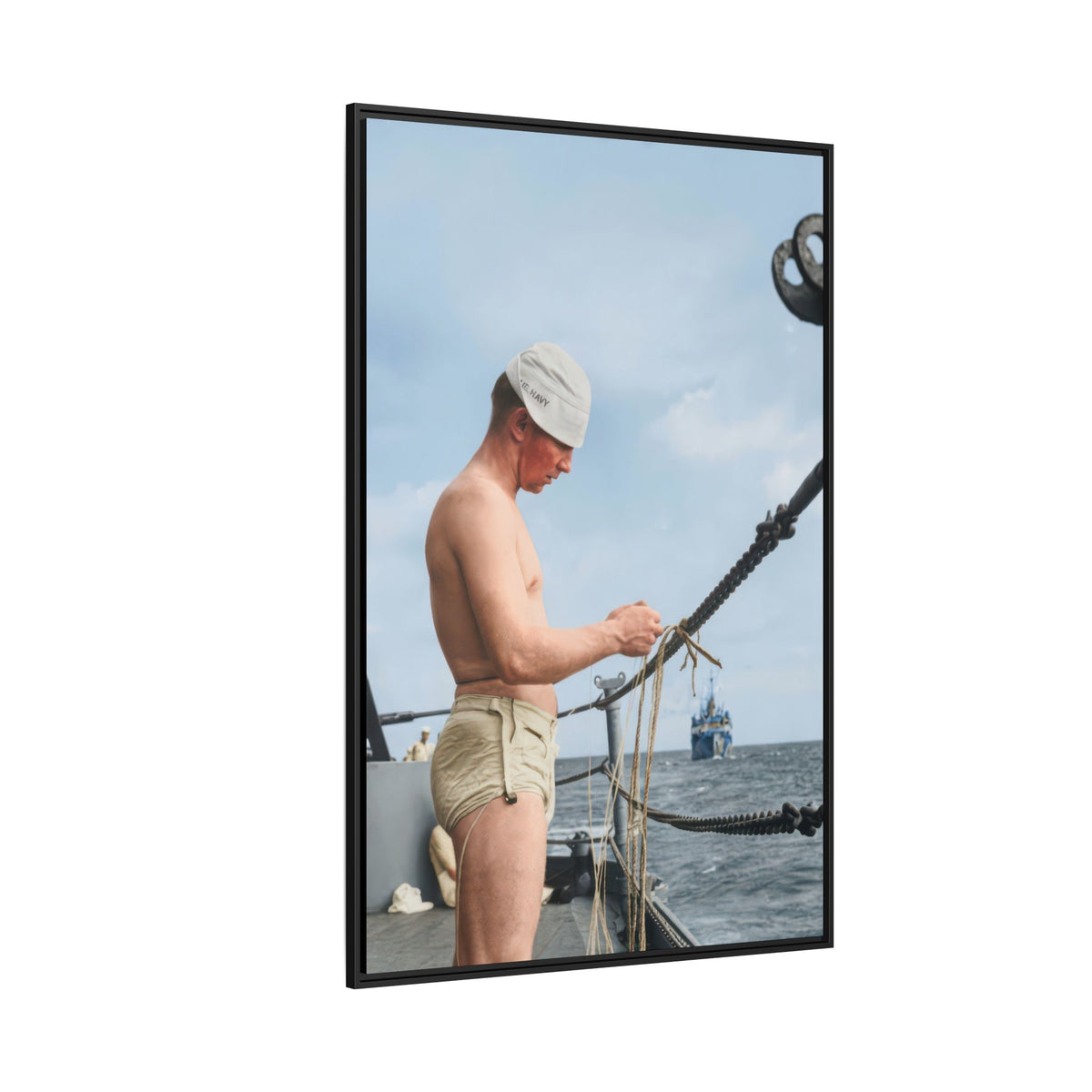 celibataire 043 | Framed Vintage Photo - Matte Canvas