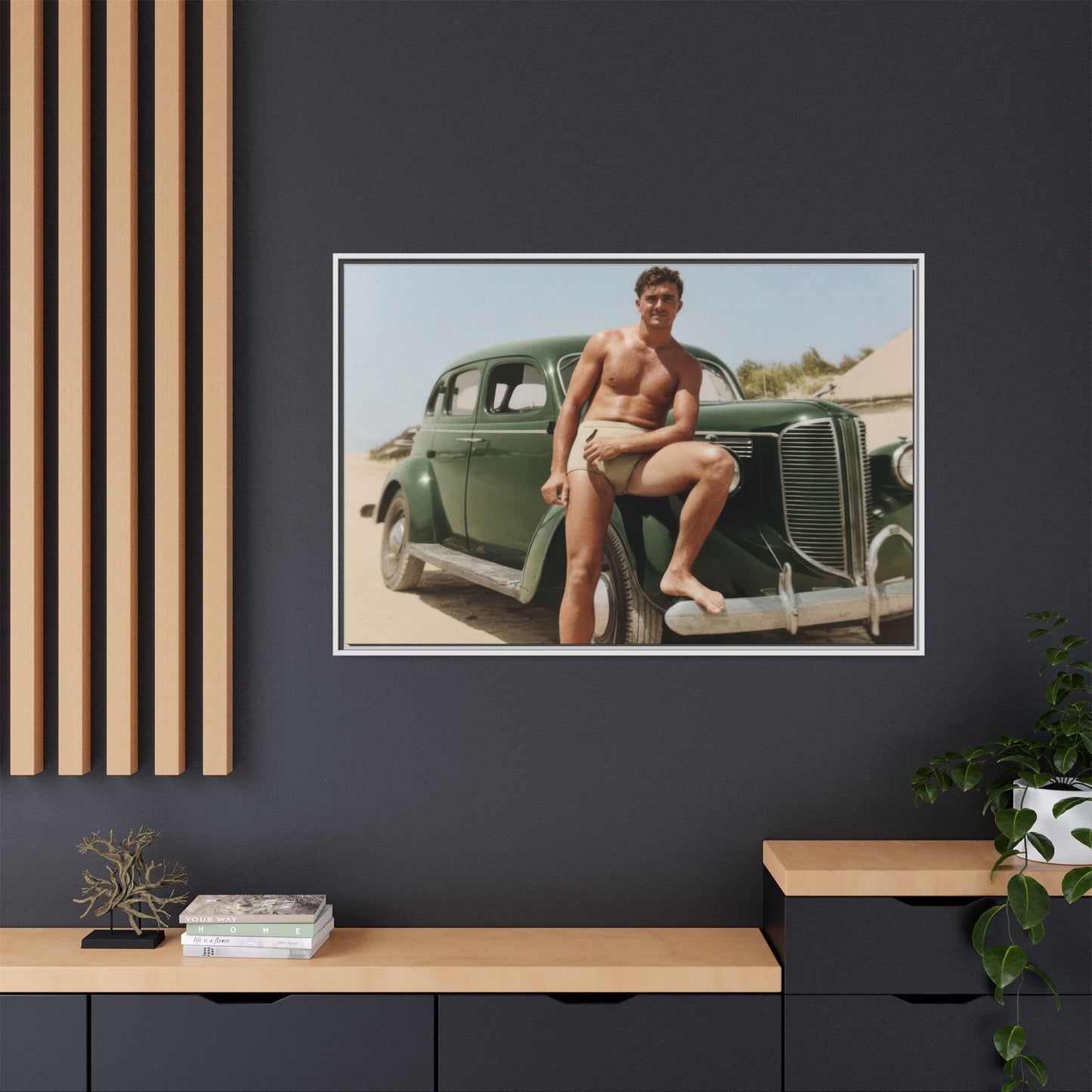 nager 022 | Framed Vintage Photo - Matte Canvas
