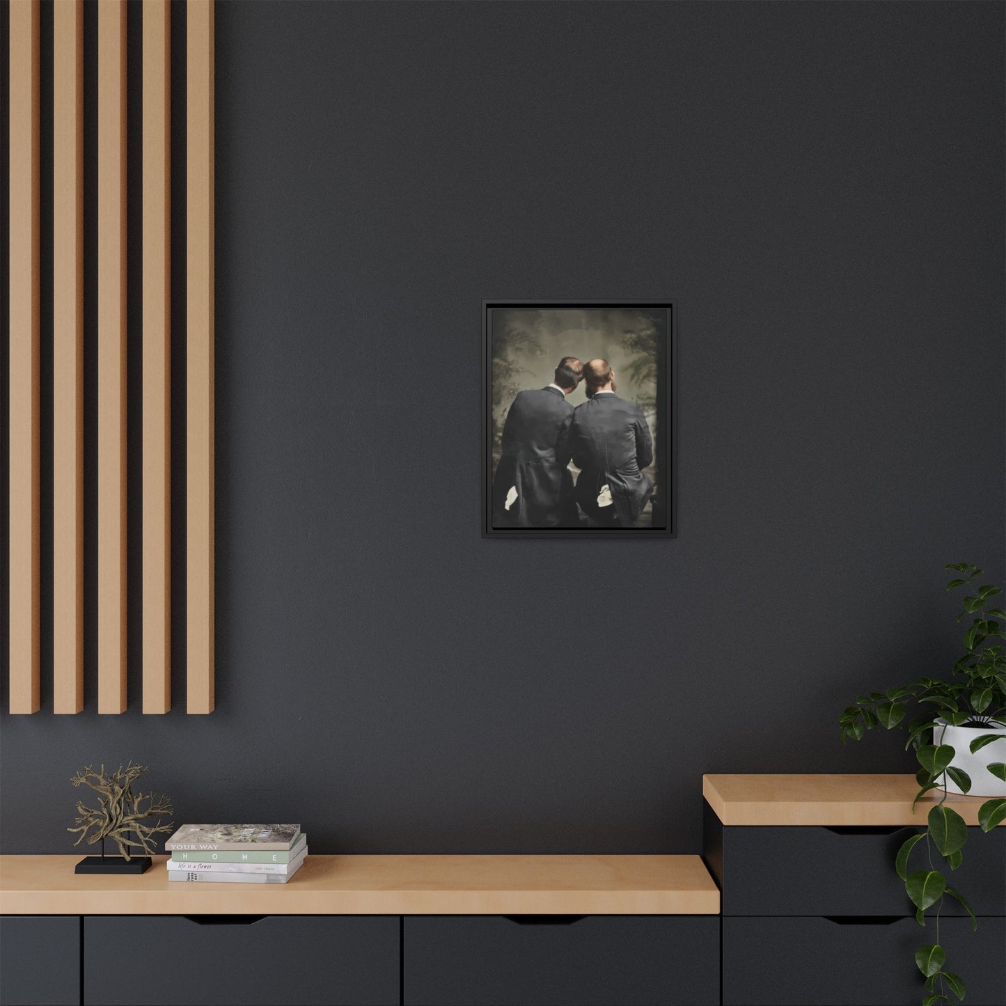 paire 115 | Framed Vintage Photo - Matte Canvas