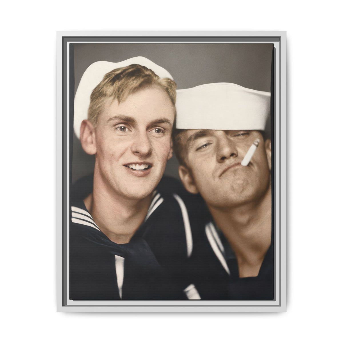 paire 153 | Framed Vintage Photo - Matte Canvas