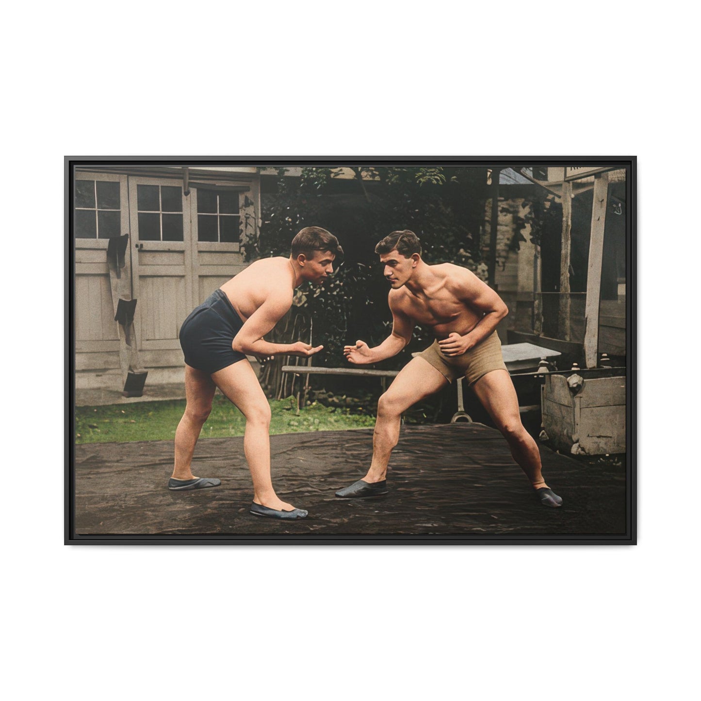 athlétisme 033 | Framed Vintage Photo - Matte Canvas