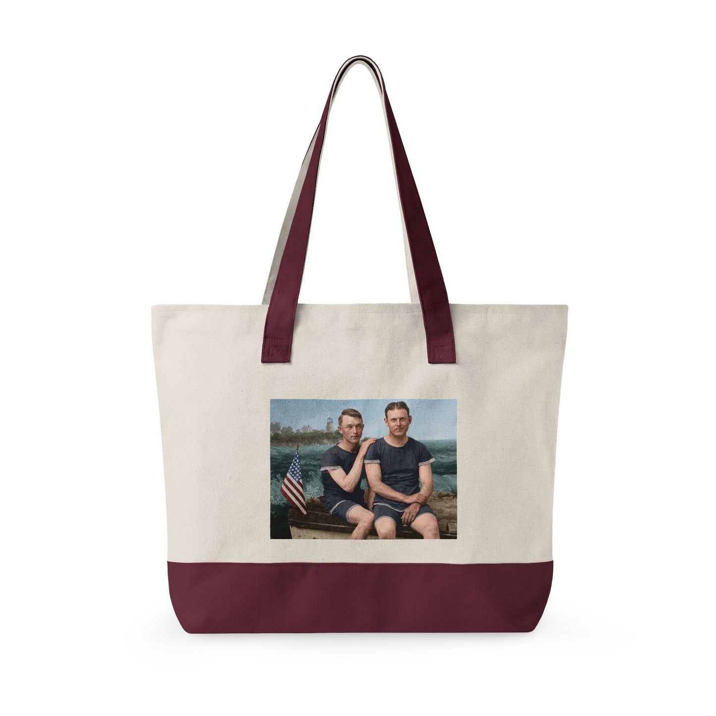 Beach Day Zippered Canvas Tote | nager 031