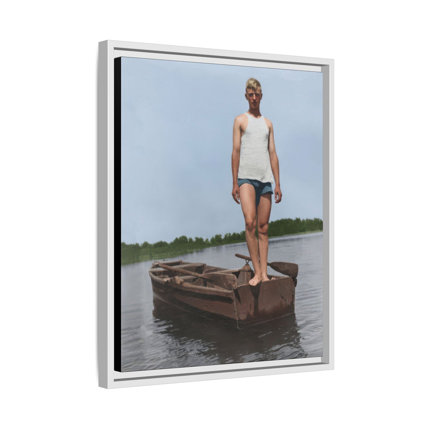 nager 025 | Framed Vintage Photo - Matte Canvas