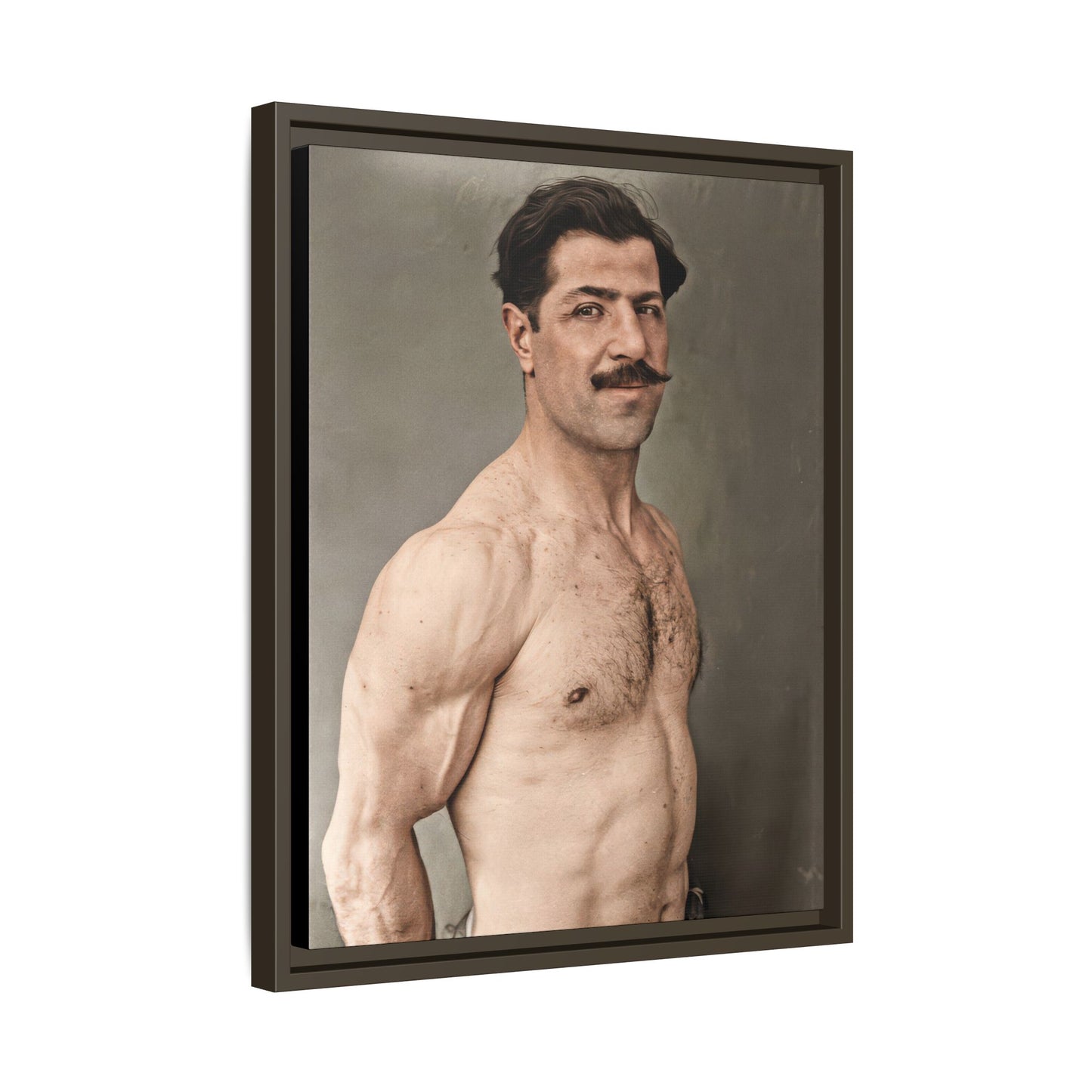 athlétisme 024 | Framed Vintage Photo - Matte Canvas