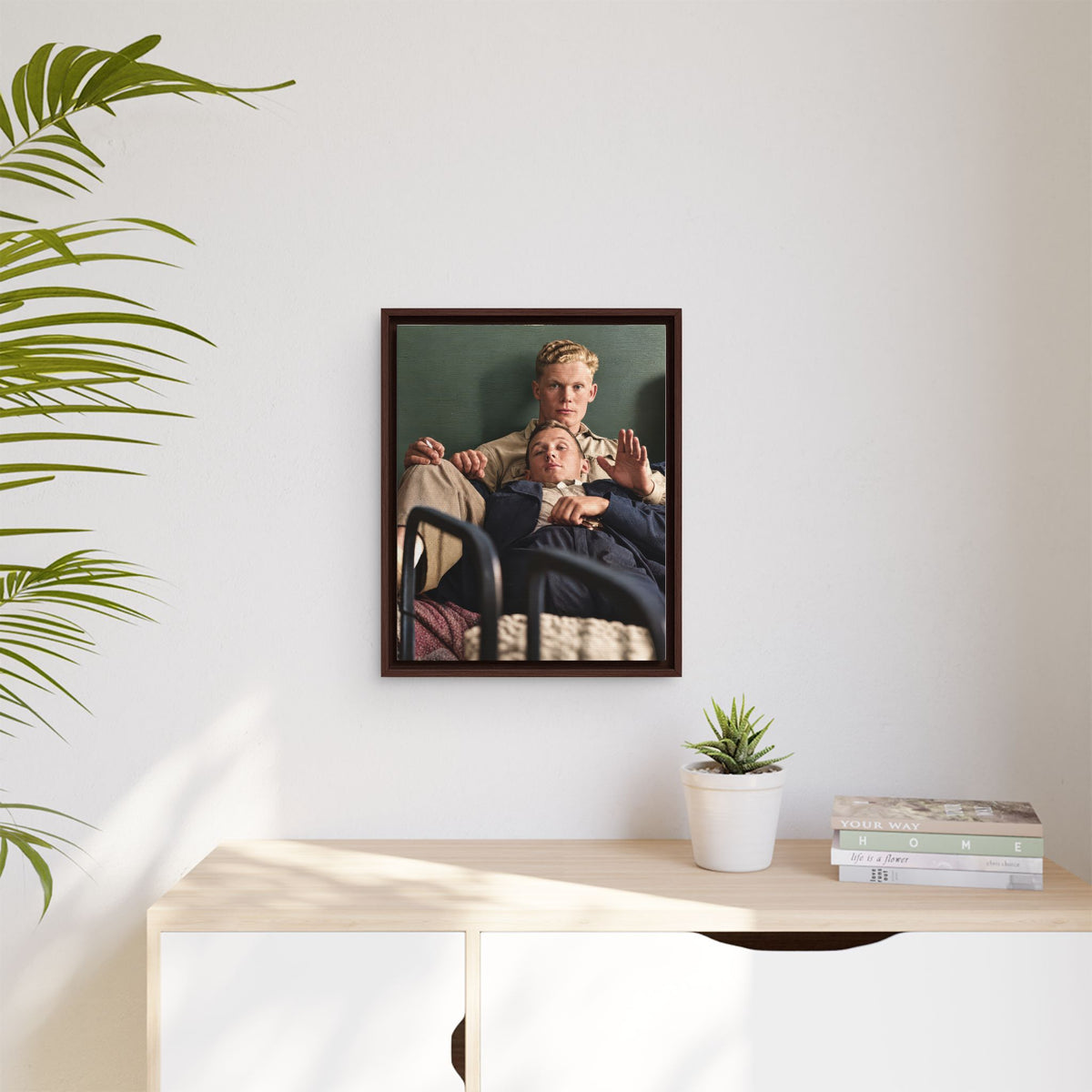 paire 046 | Framed Vintage Photo - Matte Canvas