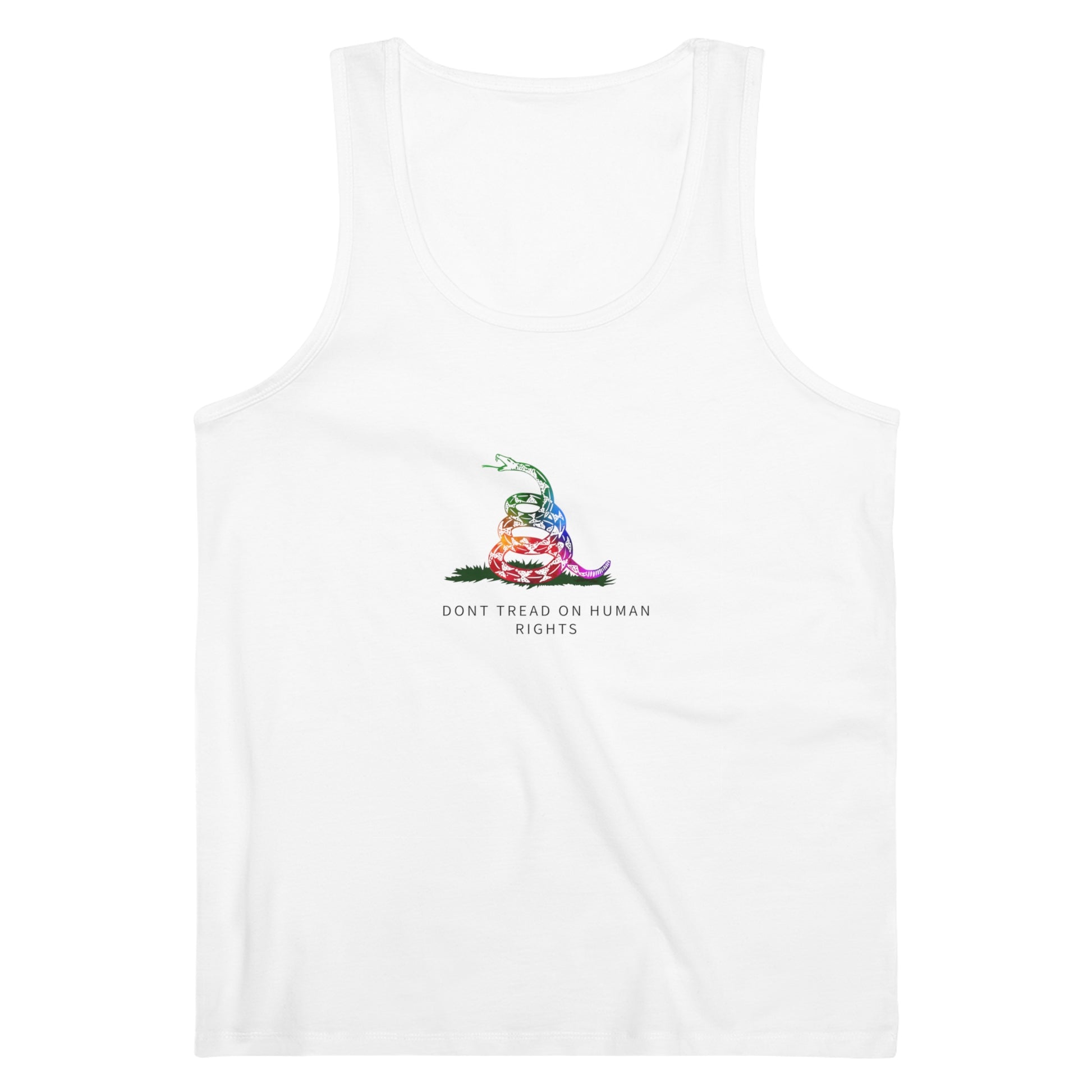 DONT TREAD ON HUMAN RIGHTS | Jersey Tank LGBTQ Queer Gay Protest Rally Pride Gadsden flag Congress