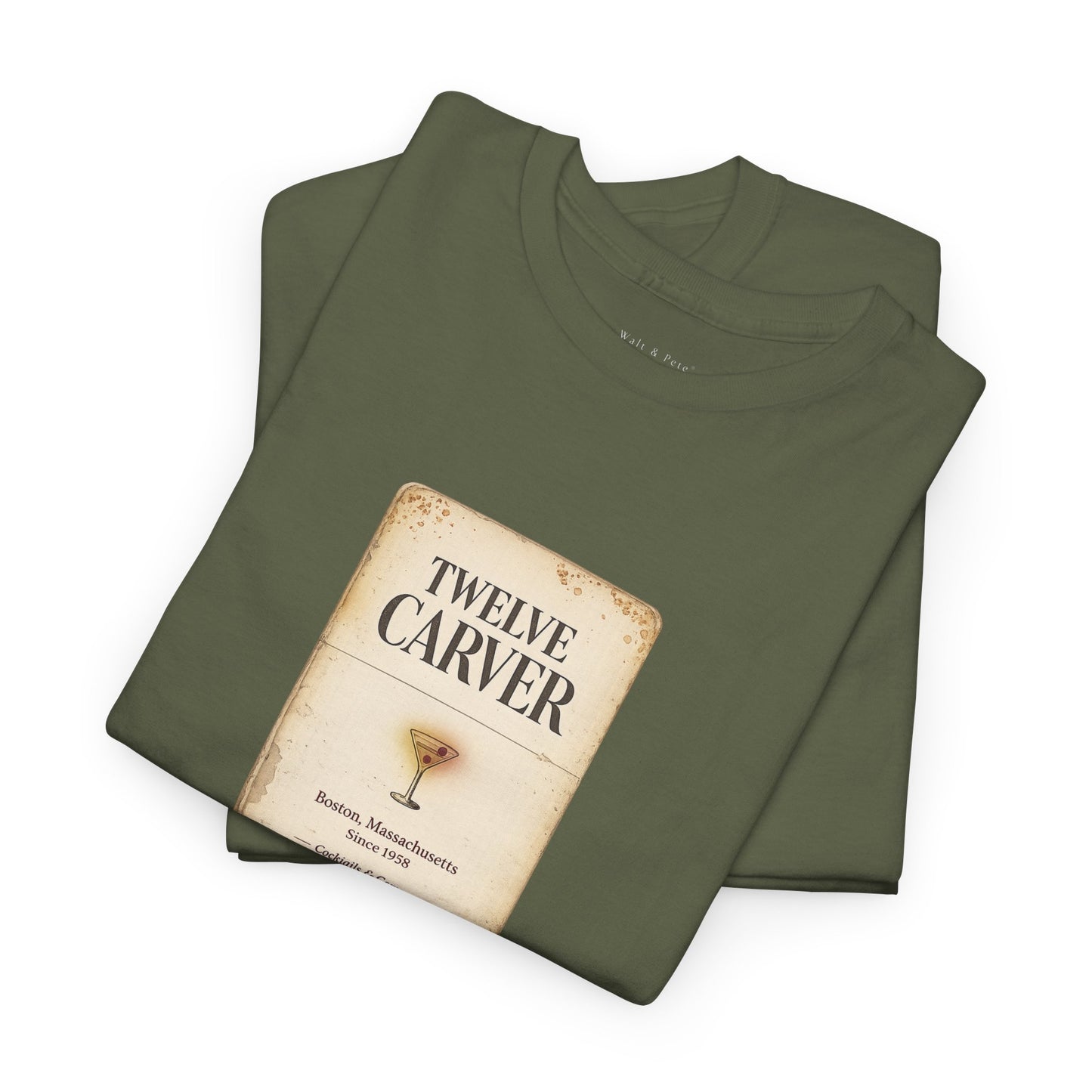 Twelve Carver Boston Since 1958 | Historic Gay Bar Matchbook T-Shirt