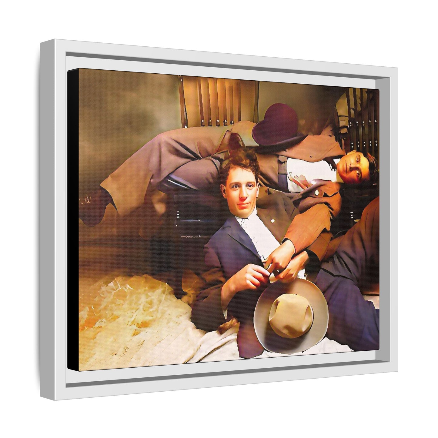 paire 020 | Framed Vintage Photo - Matte Canvas