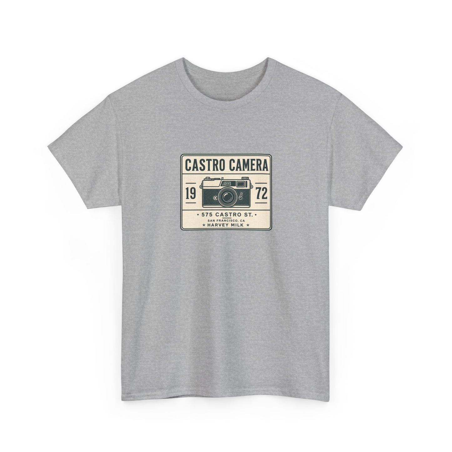 Castro Camera 1972 T-Shirt | Harvey Milk LGBTQ History Tee