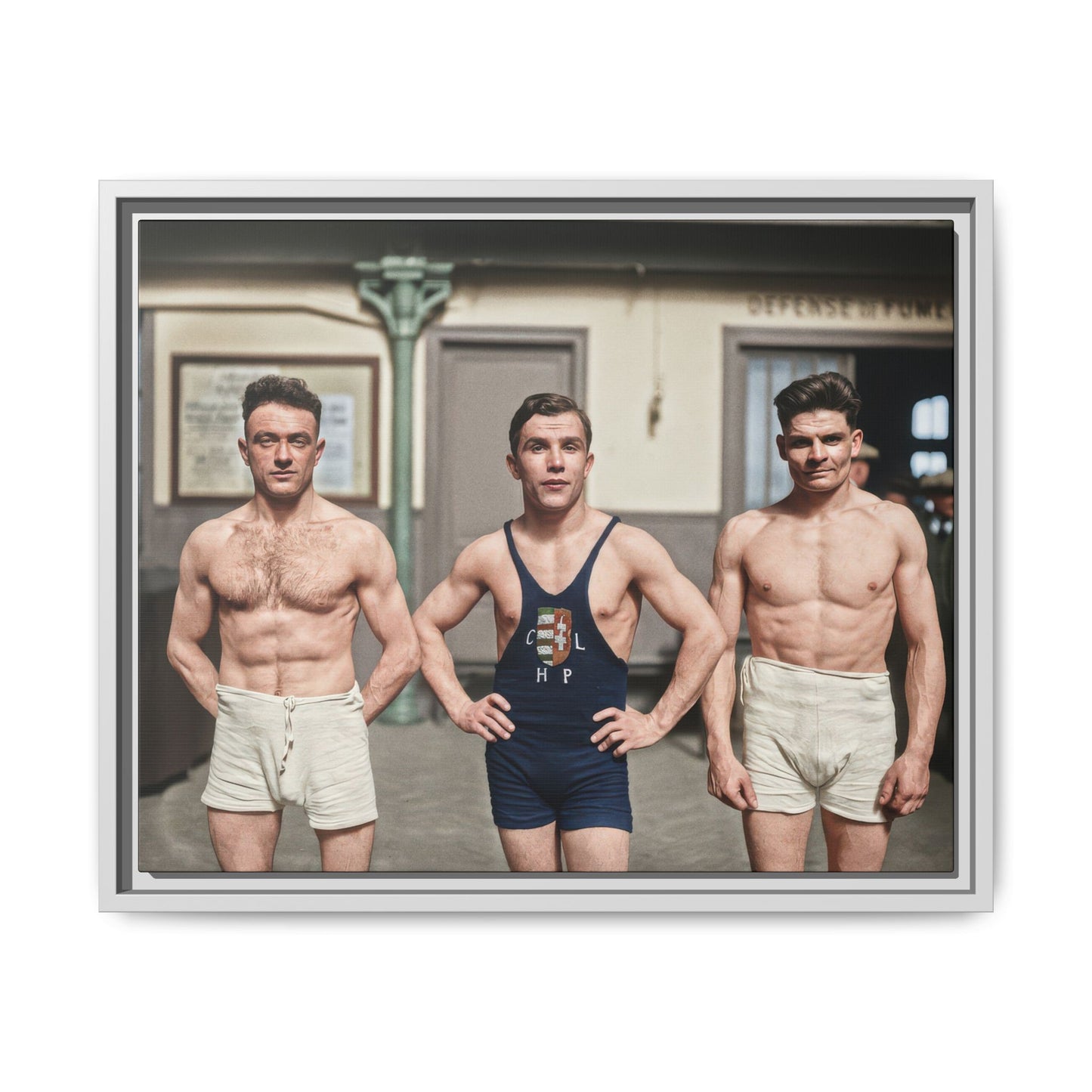athlétisme 043 | Framed Vintage Photo - Matte Canvas