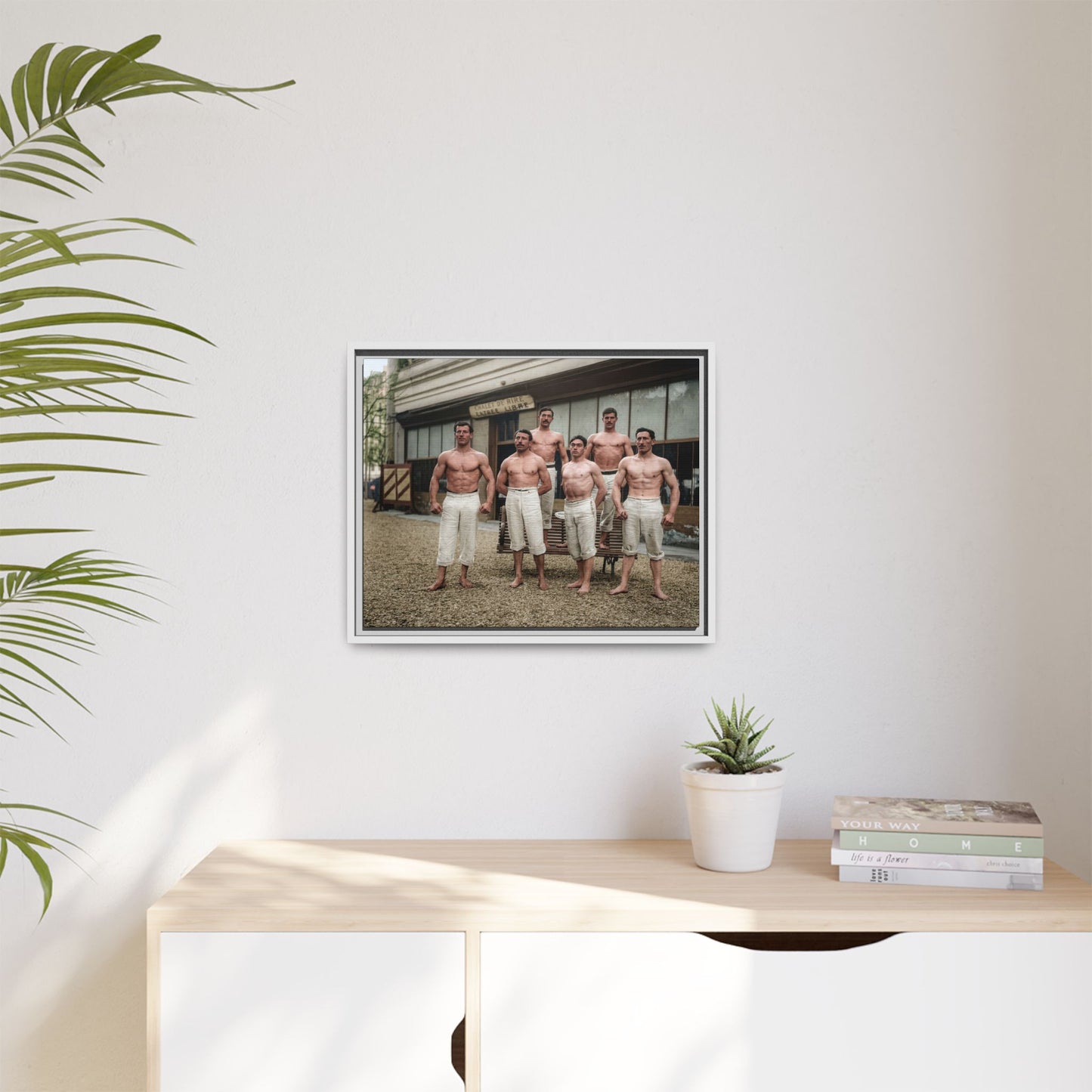 athlétisme 044| Framed Vintage Photo - Matte Canvas