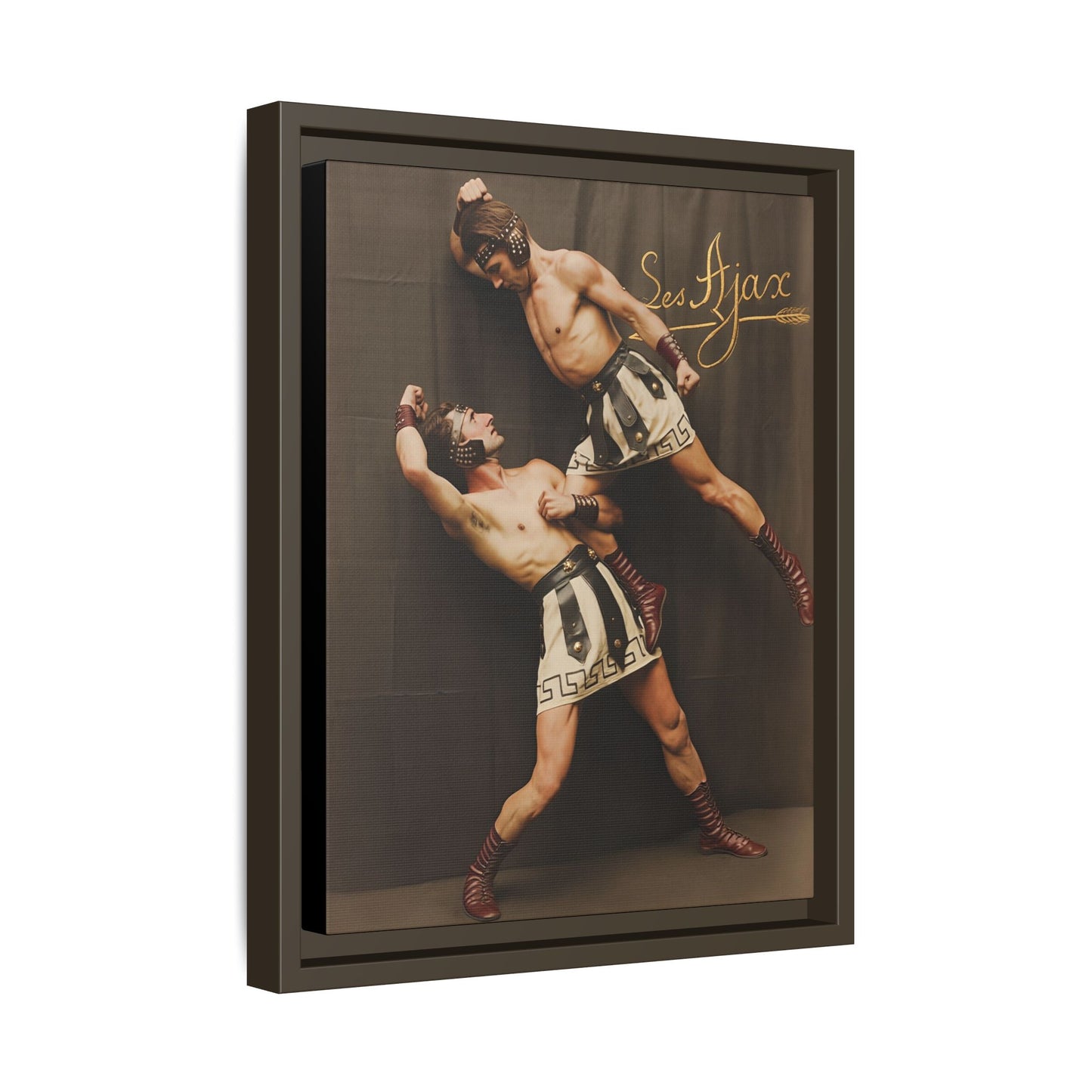 athlétisme 015 | Framed Vintage Photo - Matte Canvas