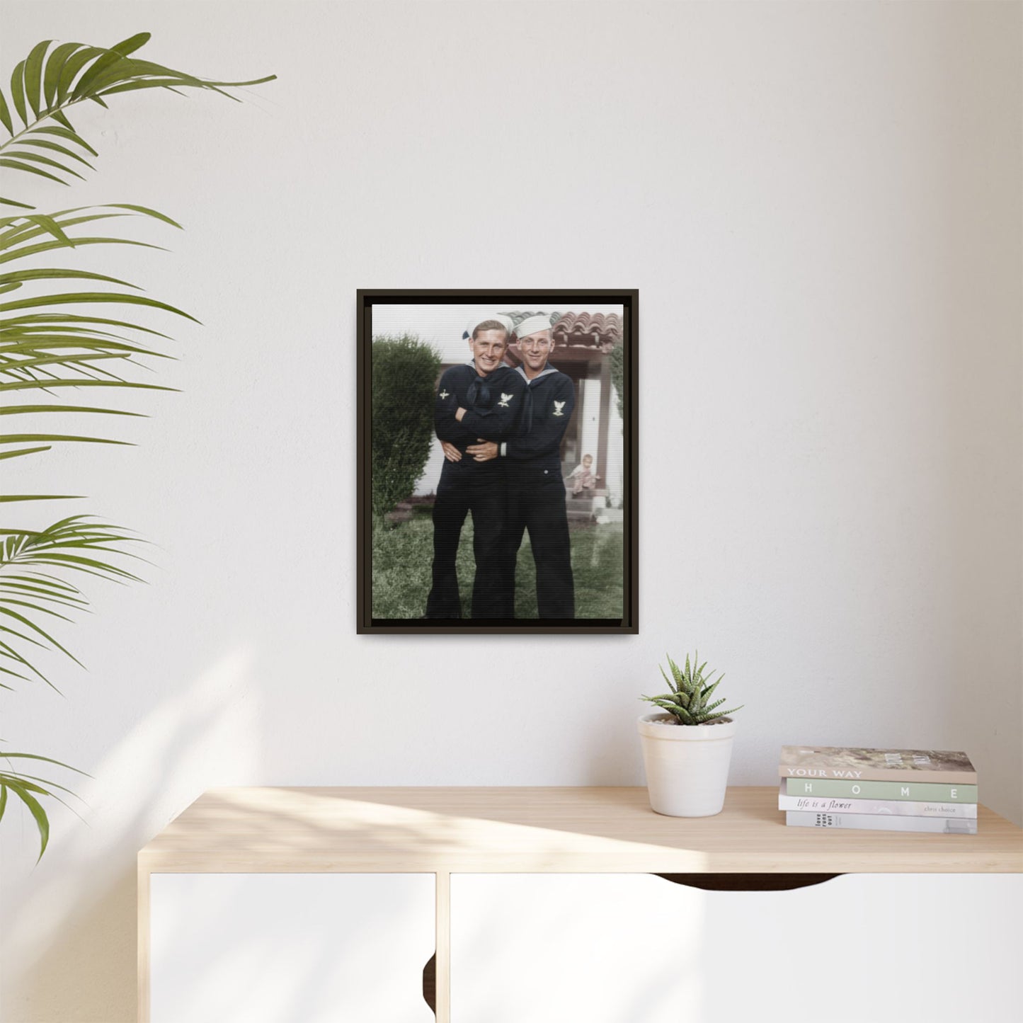paire 025 | Framed Vintage Photo - Matte Canvas
