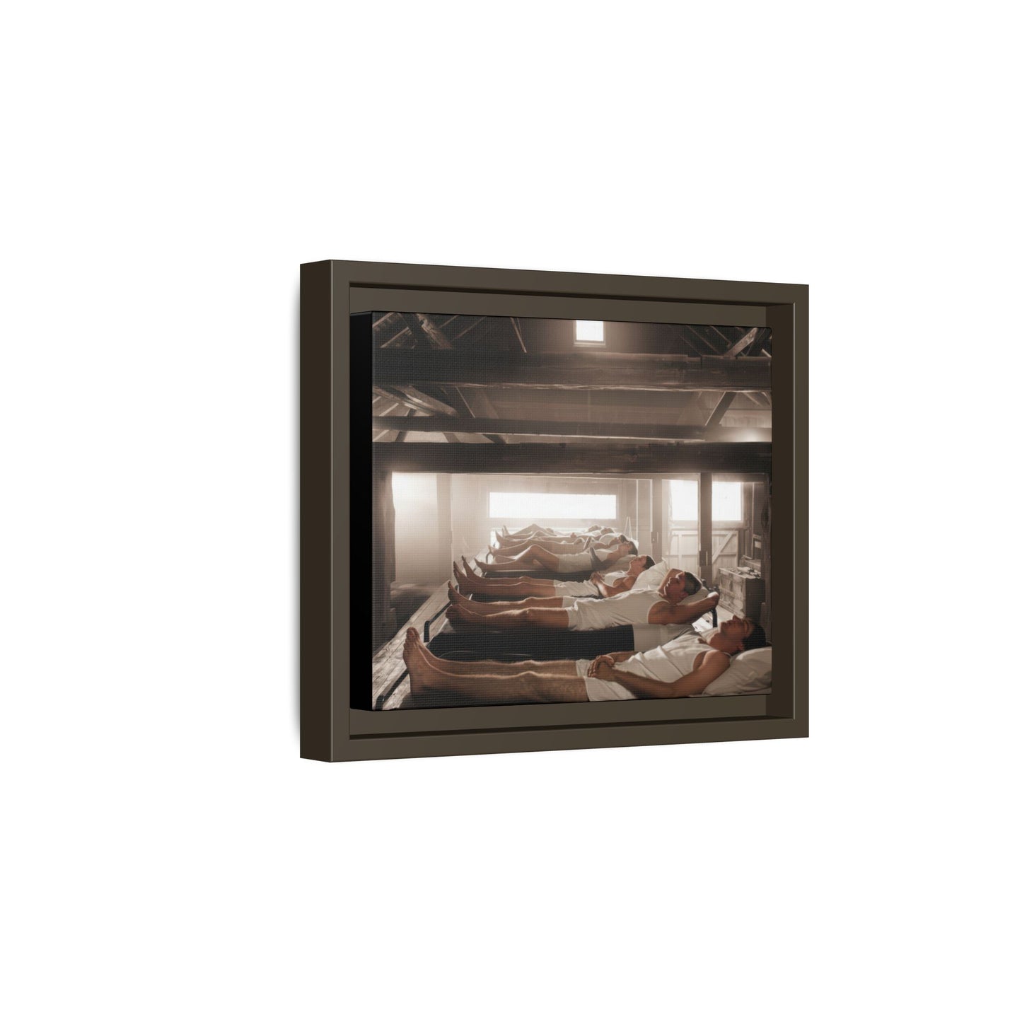 hommes 013 | Framed Vintage Photo - Matte Canvas