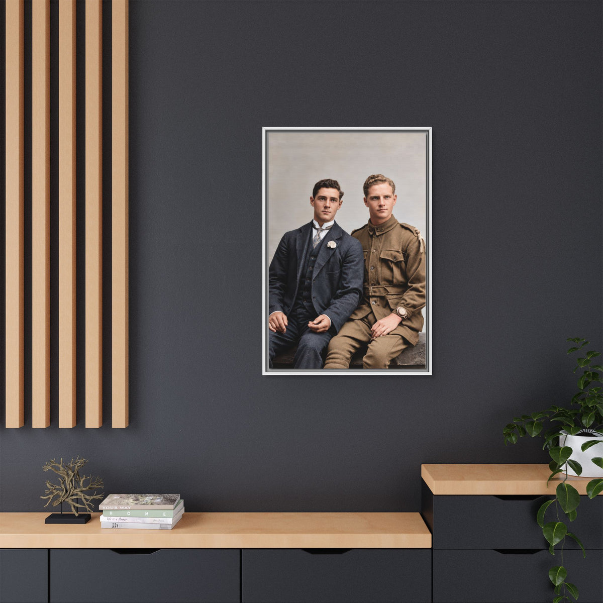 paire 169 | Framed Vintage Photo - Matte Canvas