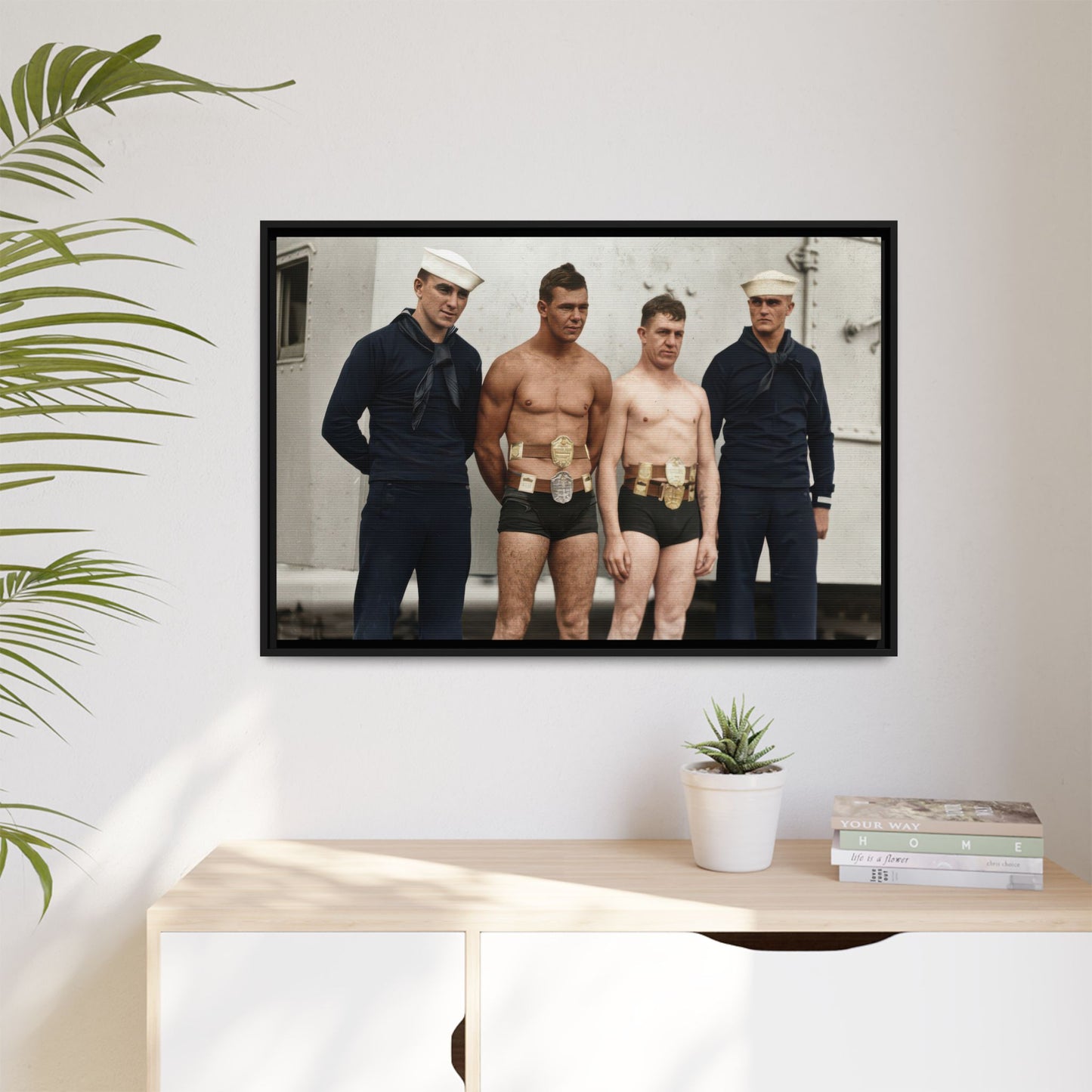 athlétisme 049 | Framed Vintage Photo - Matte Canvas