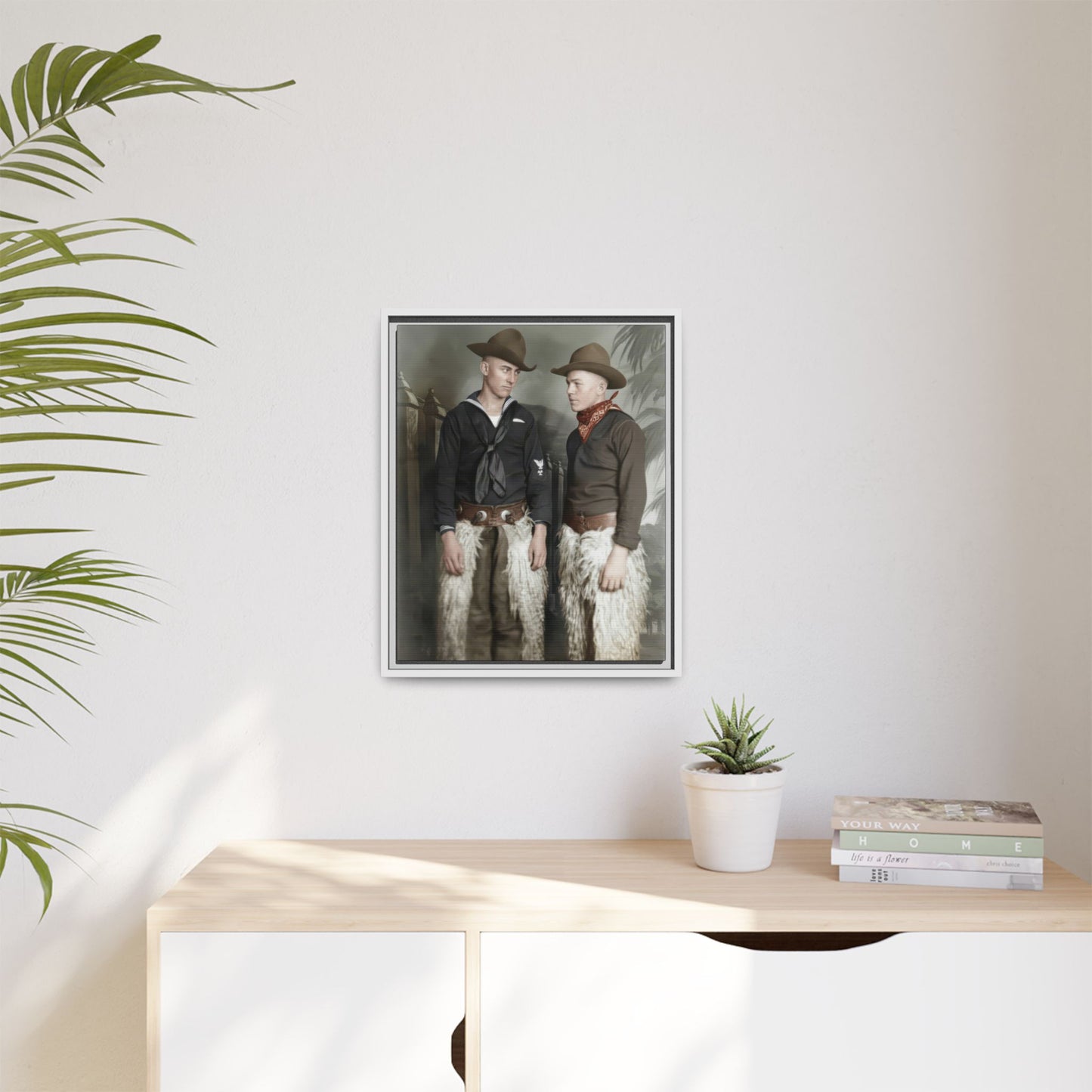 paire 088 | Framed Vintage Photo - Matte Canvas