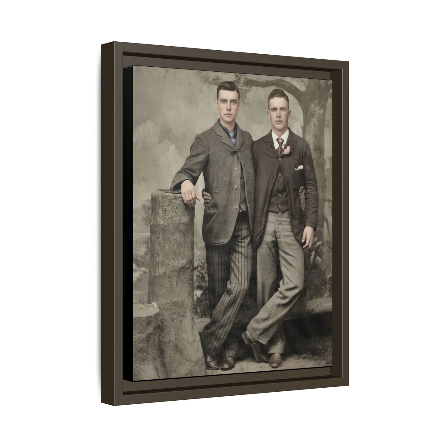 paire 059 | Framed Vintage Photo - Matte Canvas