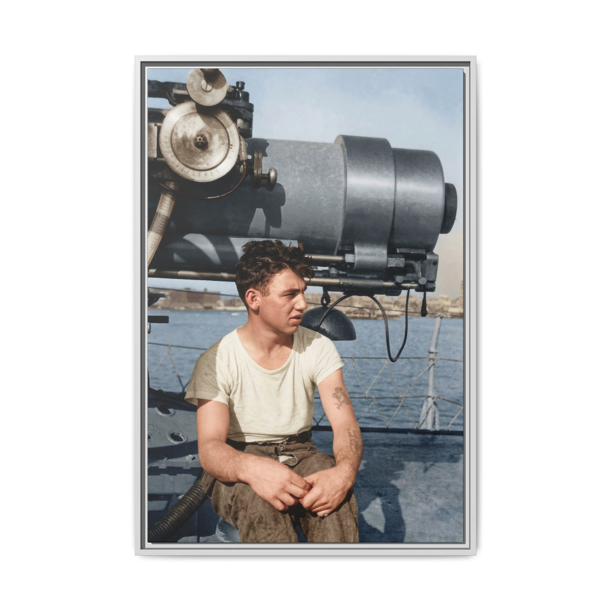 celibataire 026 | Framed Vintage Photo - Matte Canvas