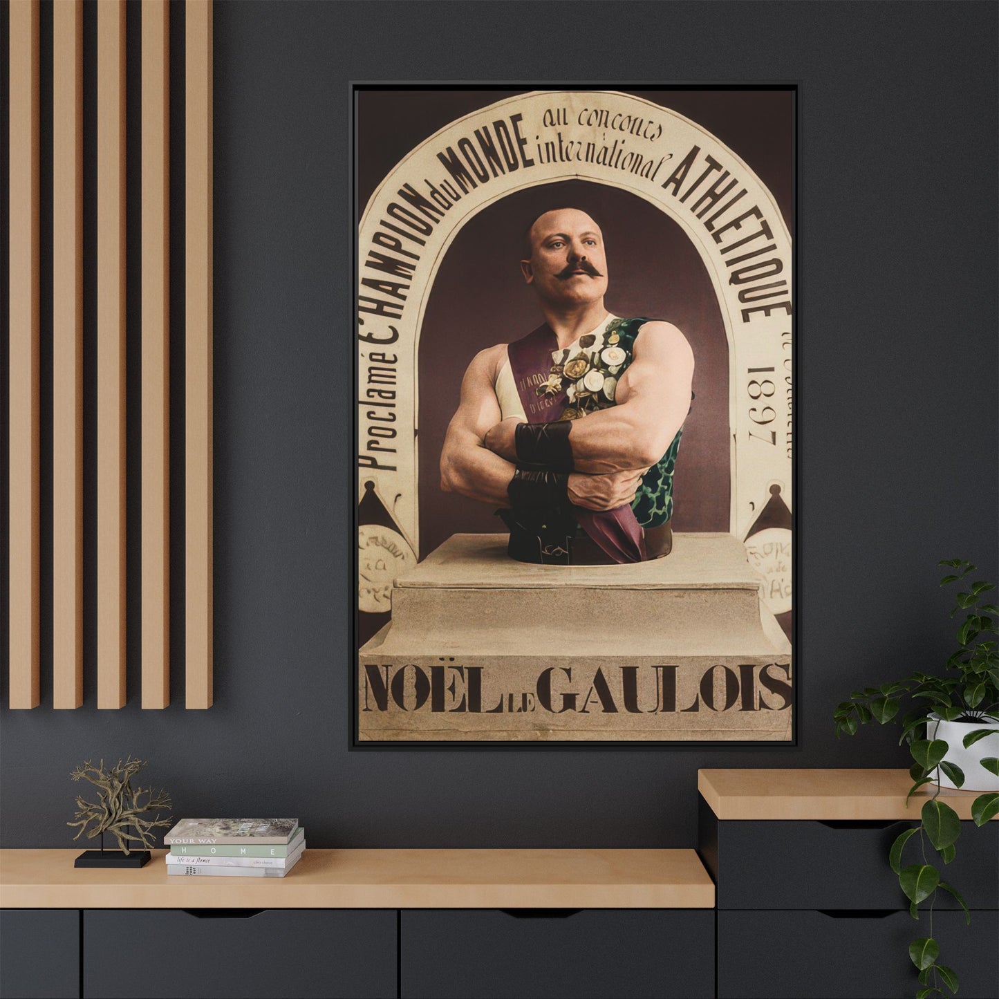 athlétisme 045 | Framed Vintage Photo - Matte Canvas