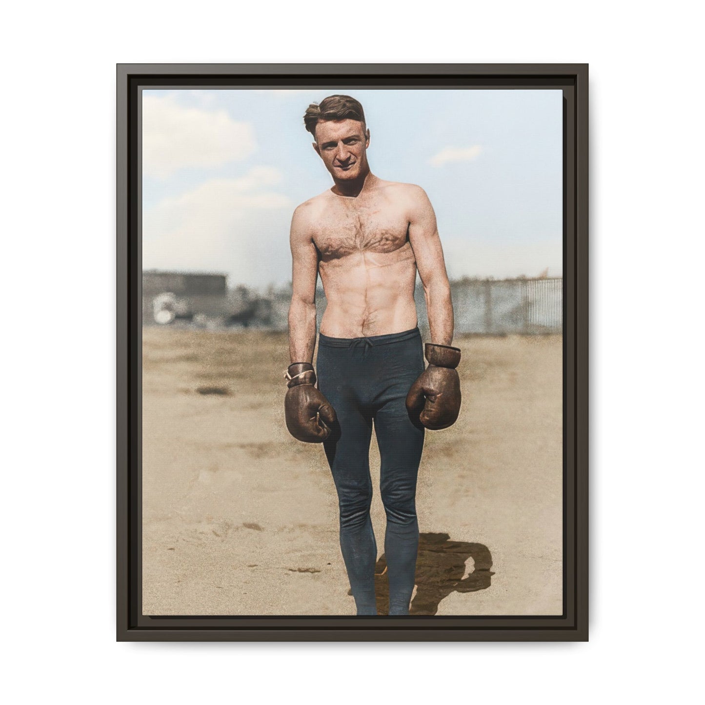 Copy of athlétisme 039 | Framed Vintage Photo - Matte Canvas