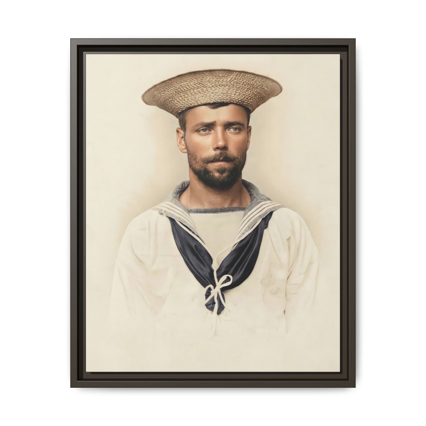 celibataire 020 | Framed Vintage Photo - Matte Canvas