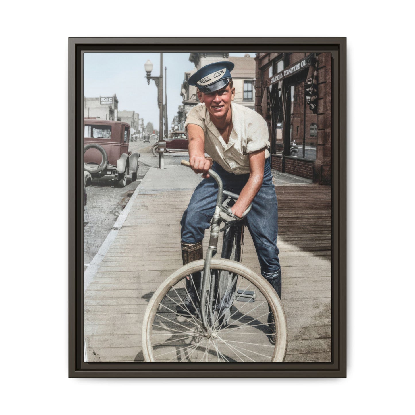 celibataire 007 | Framed Vintage Photo - Matte Canvas