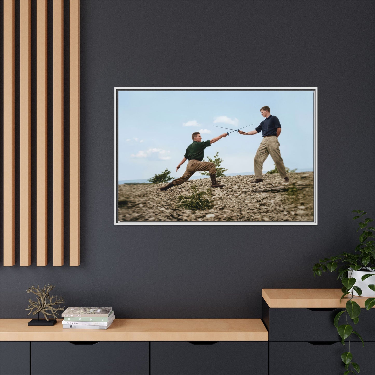 athlétisme 029 | Framed Vintage Photo - Matte Canvas