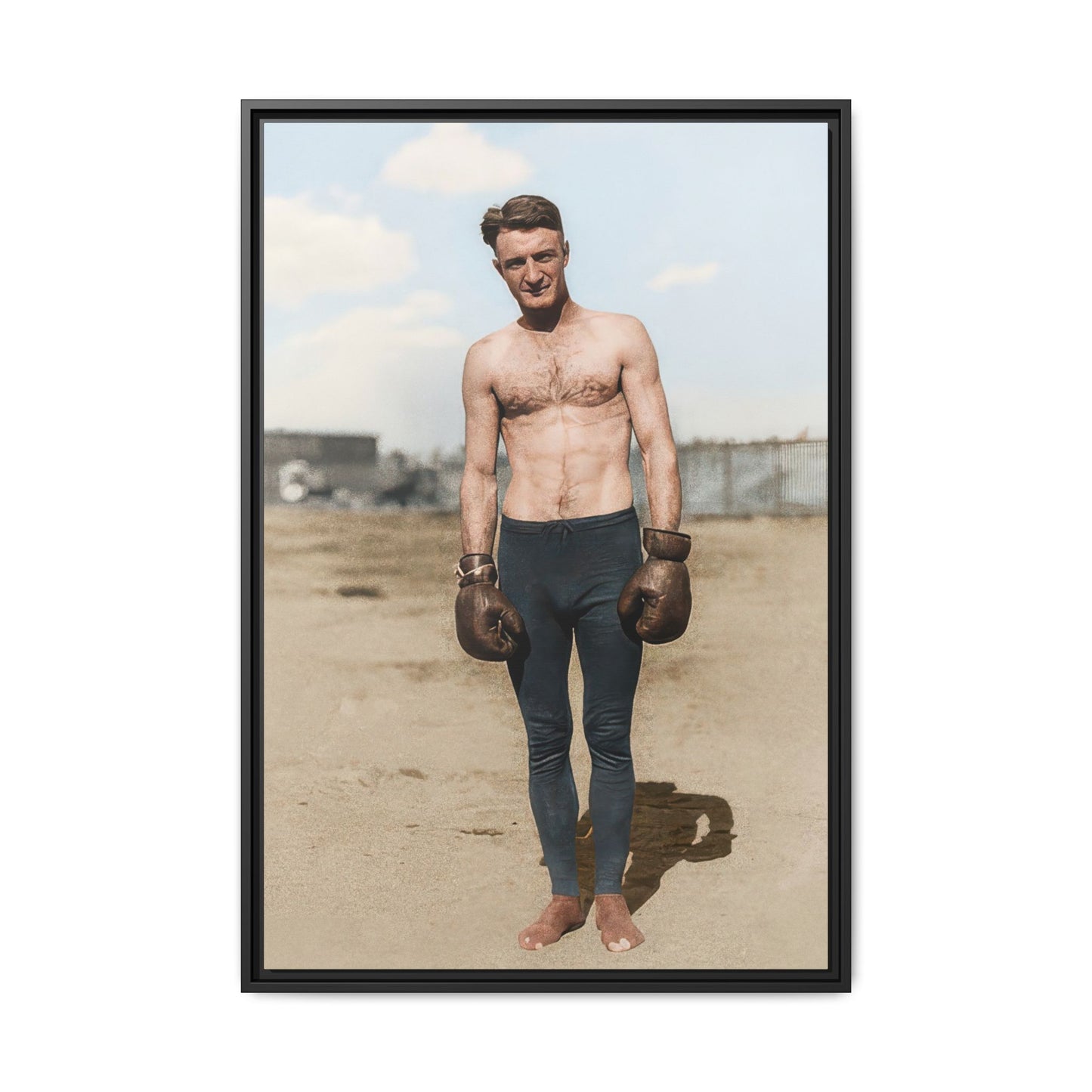 Copy of athlétisme 039 | Framed Vintage Photo - Matte Canvas