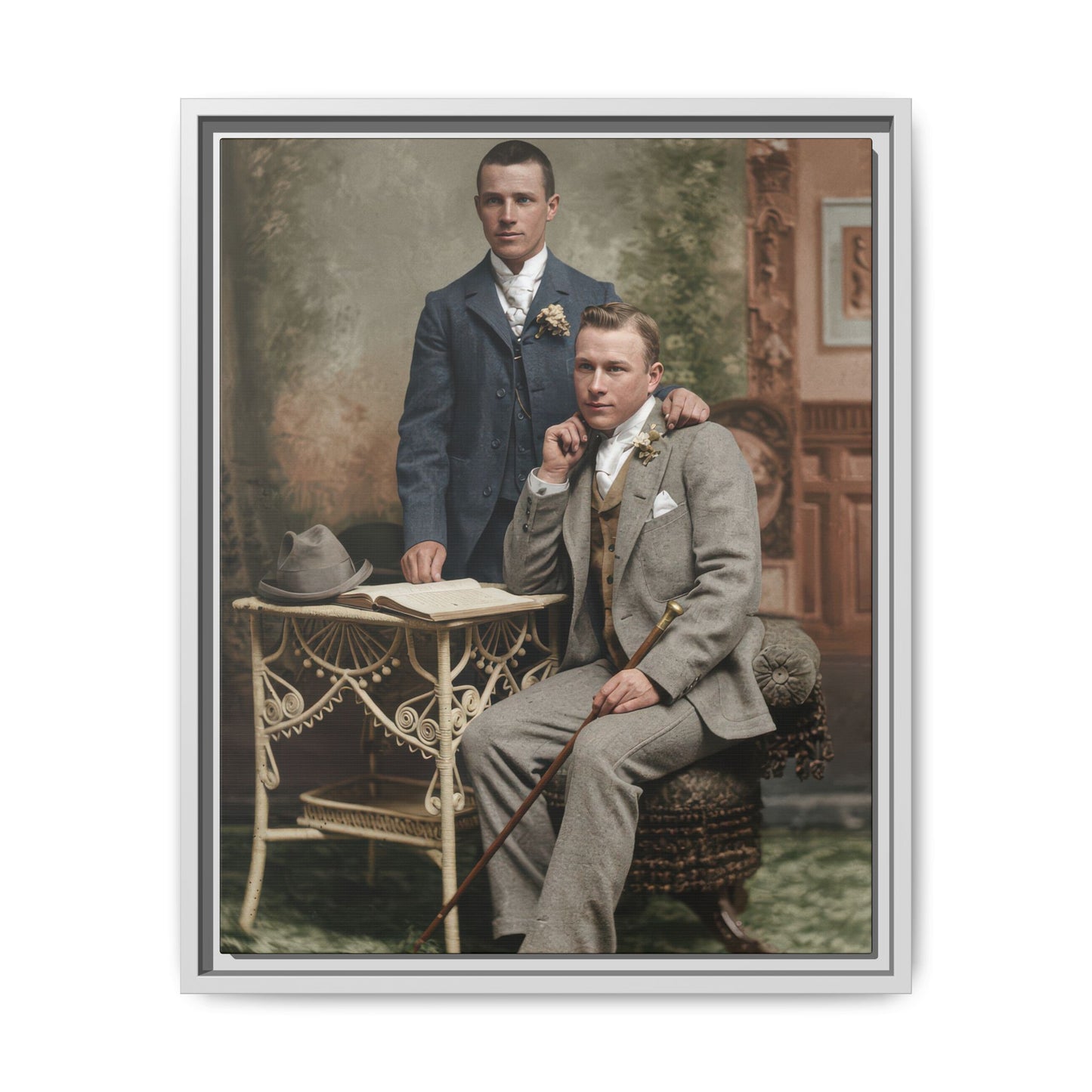 paire 054 | Framed Vintage Photo - Matte Canvas