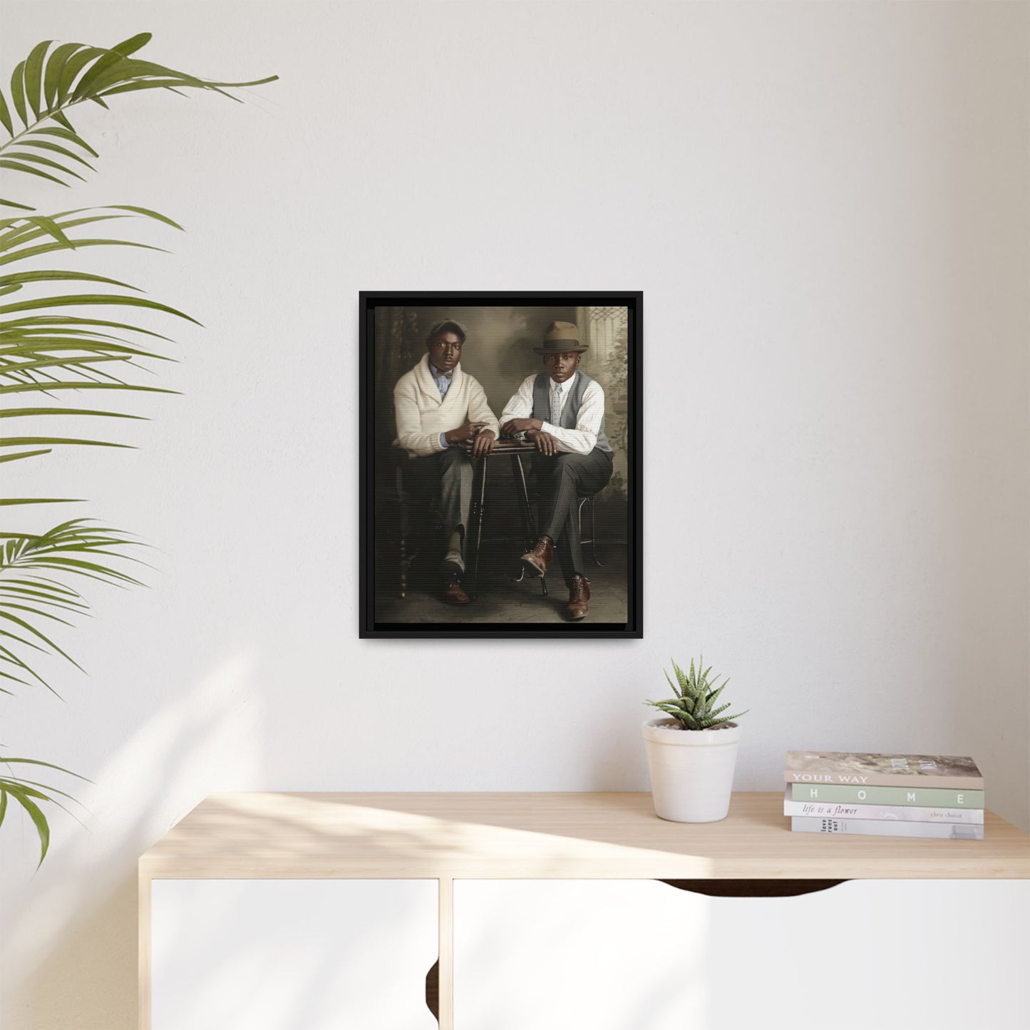 paire 047 | Framed Vintage Photo - Matte Canvas