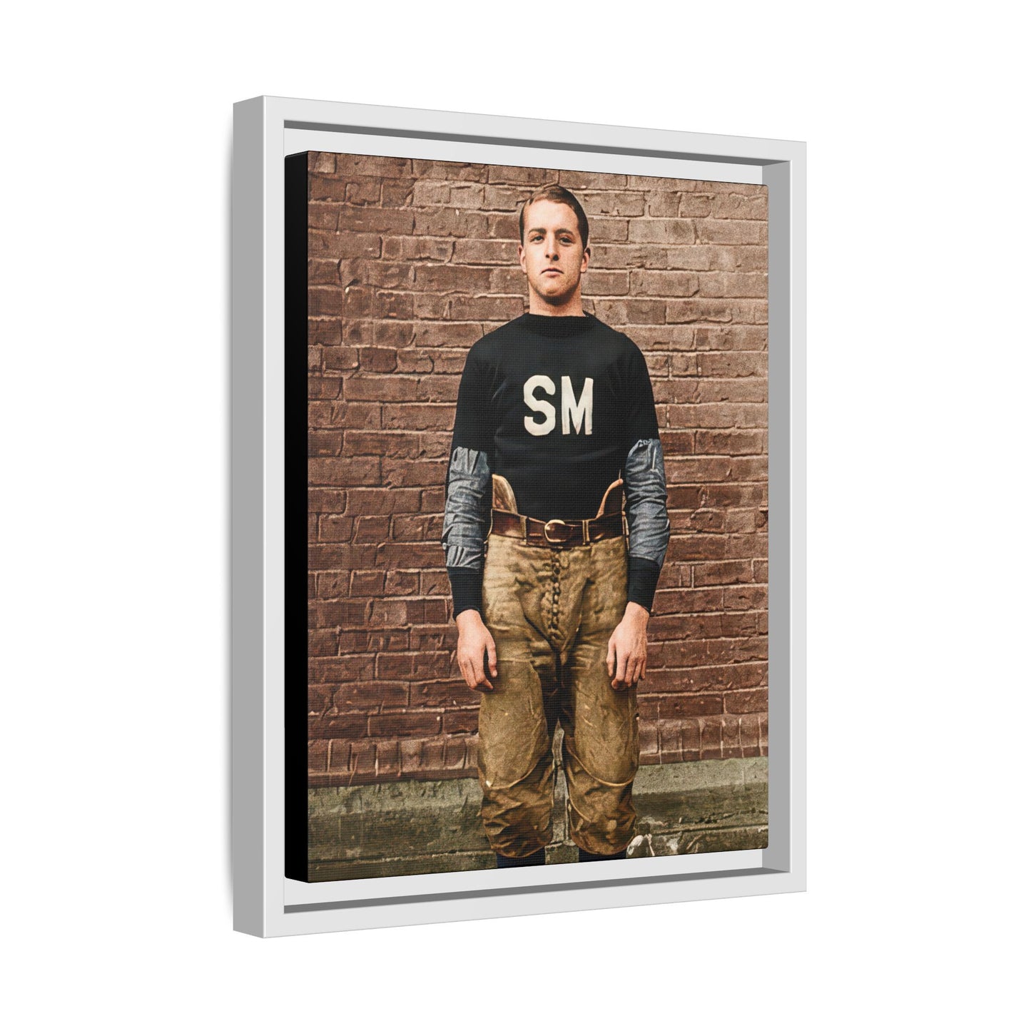 athlétisme 040 | Framed Vintage Photo - Matte Canvas