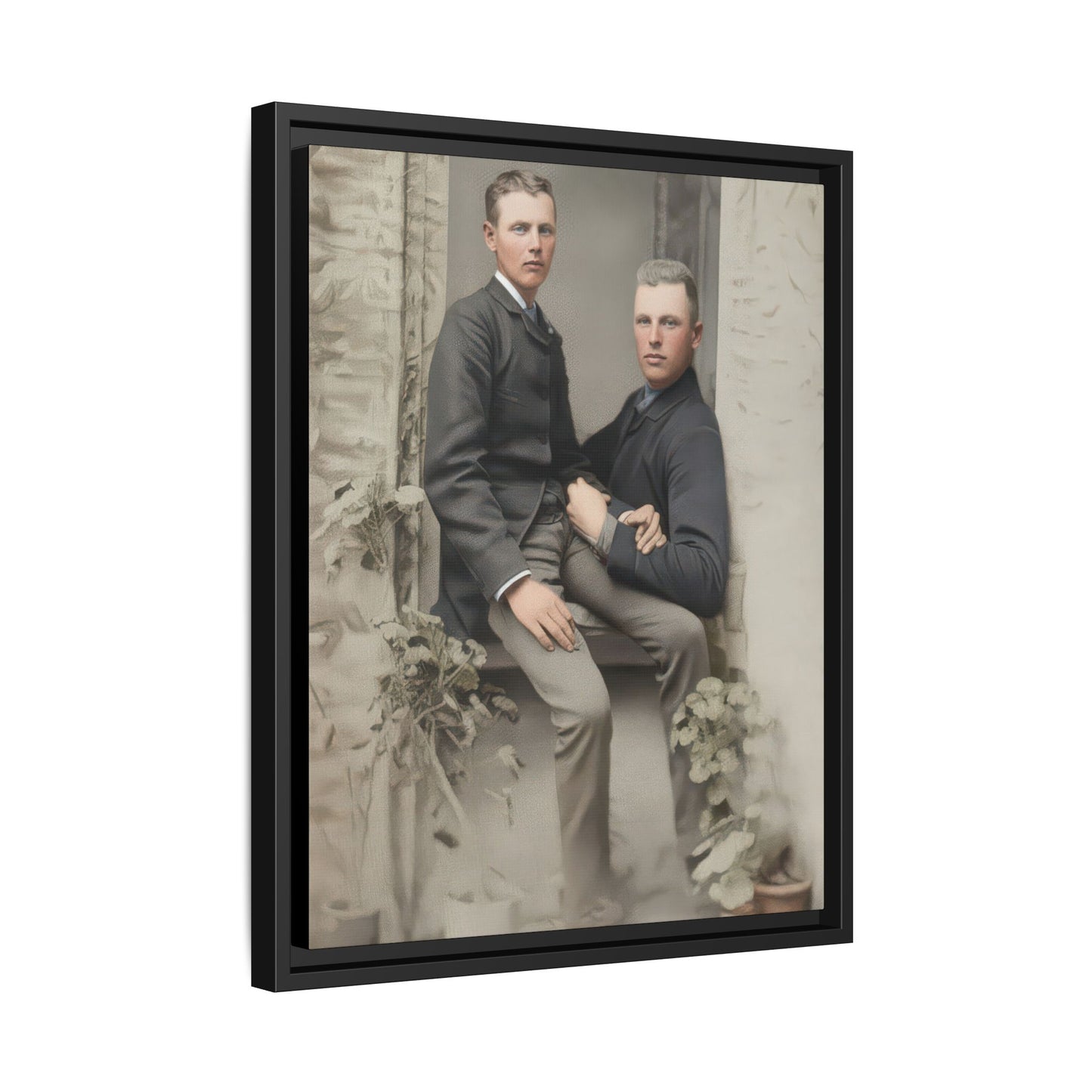 paire 123 | Framed Vintage Photo - Matte Canvas