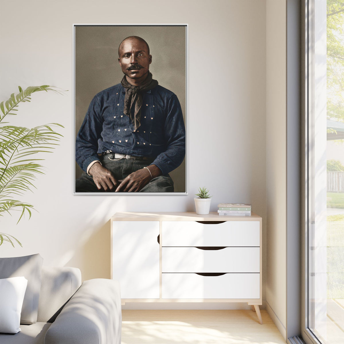 celibataire 017 | Framed Vintage Photo - Matte Canvas