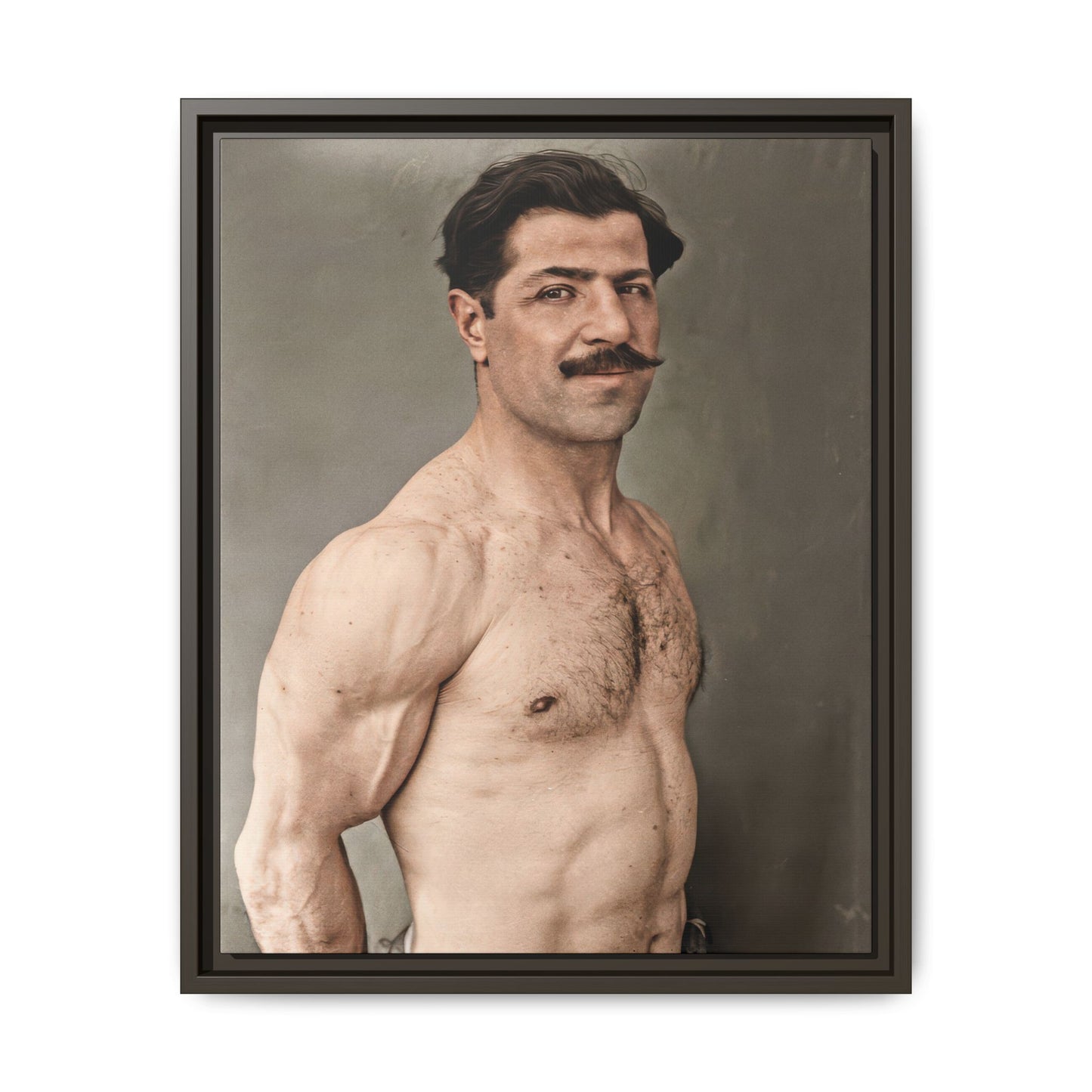 athlétisme 024 | Framed Vintage Photo - Matte Canvas
