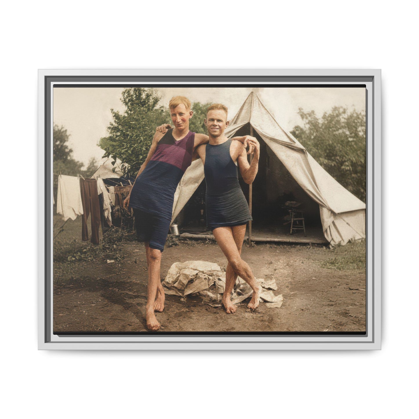 nager 040 | Framed Vintage Photo - Matte Canvas