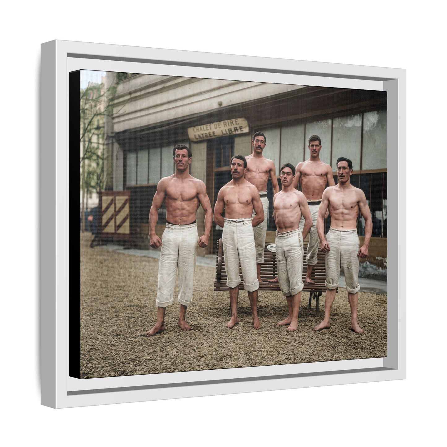 athlétisme 044| Framed Vintage Photo - Matte Canvas