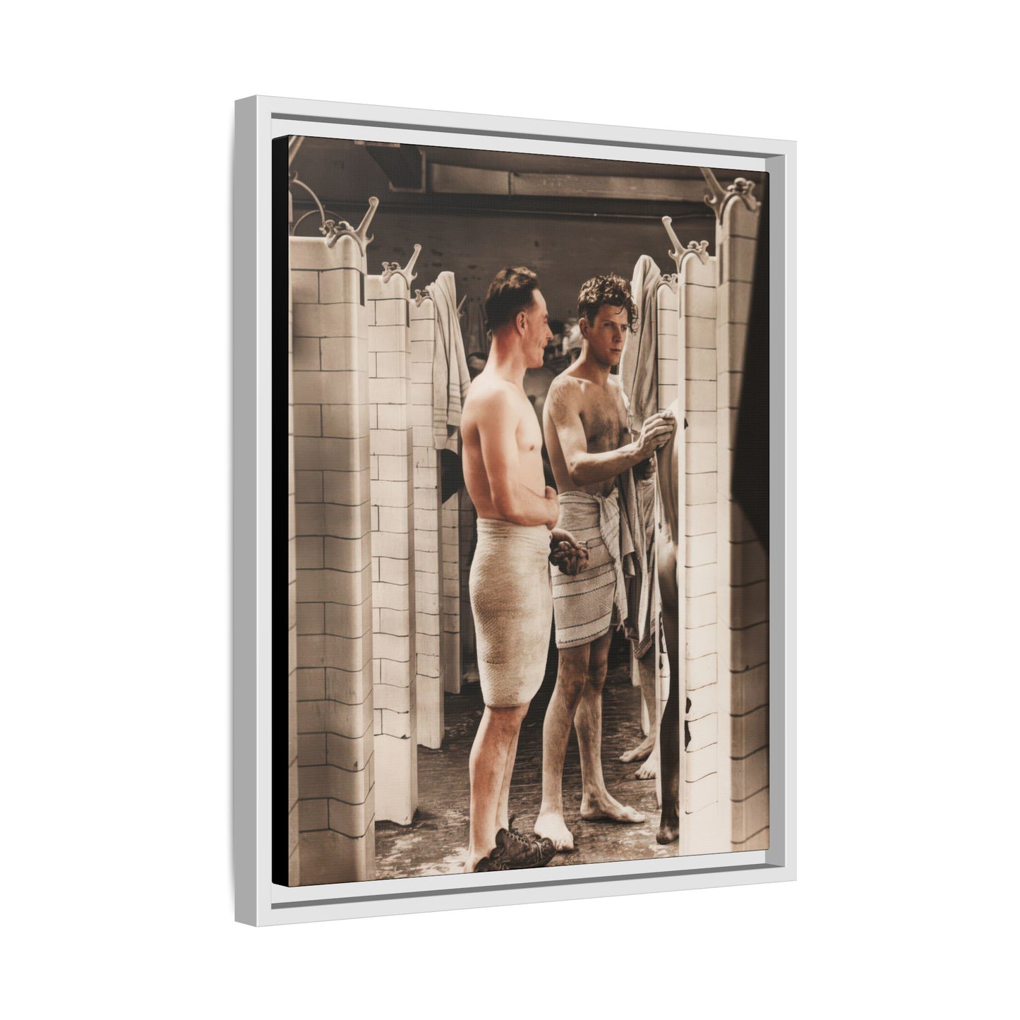 hommes 010 | Framed Vintage Photo - Matte Canvas